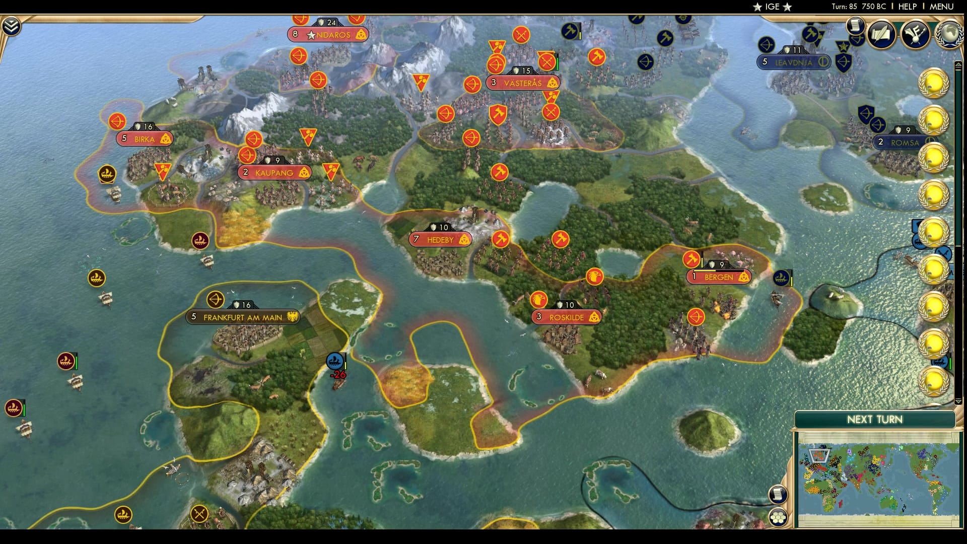 CBR In-Game Screenshot of Was it a good idea to build only coastal cities?