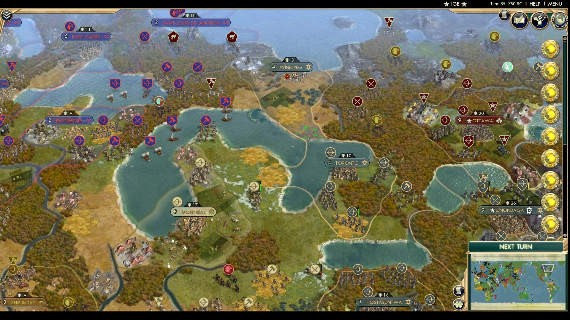 CBR In-Game Screenshot of A Canadian Peace