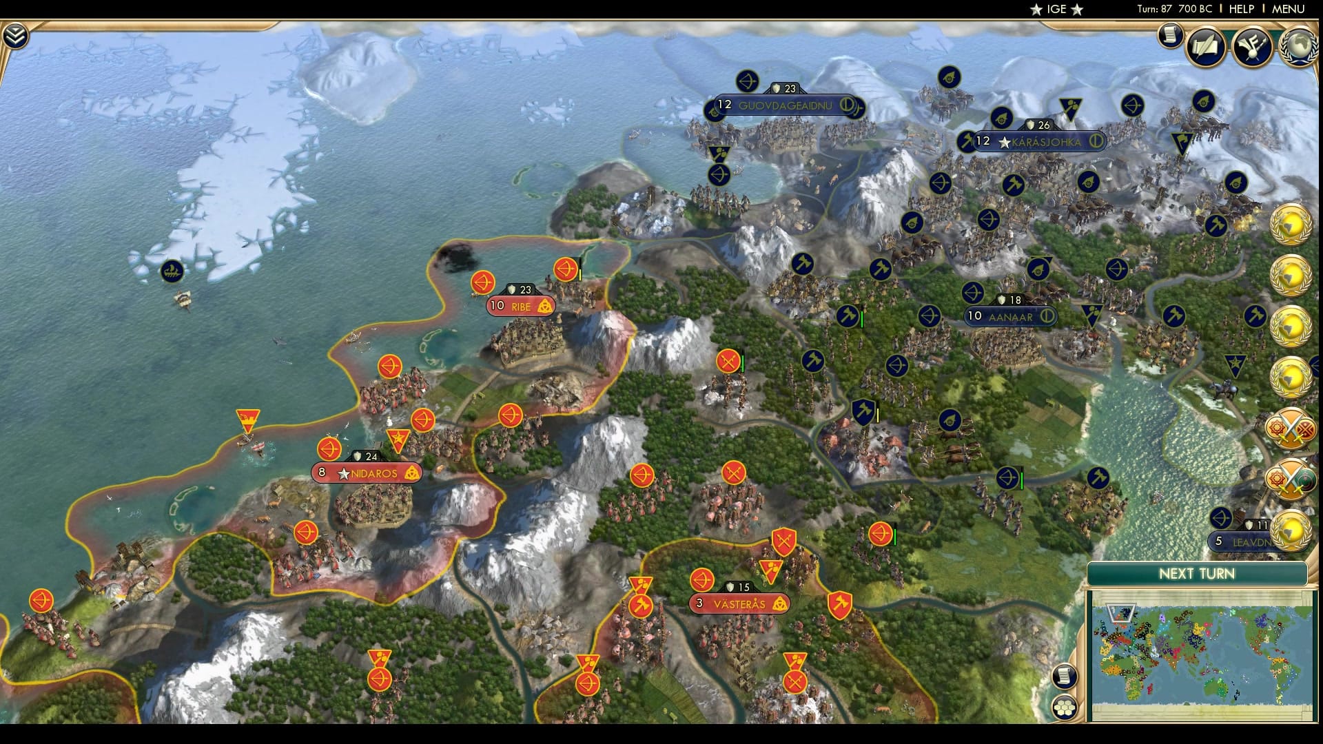 CBR In-Game Screenshot of Scandinavian Stalemate