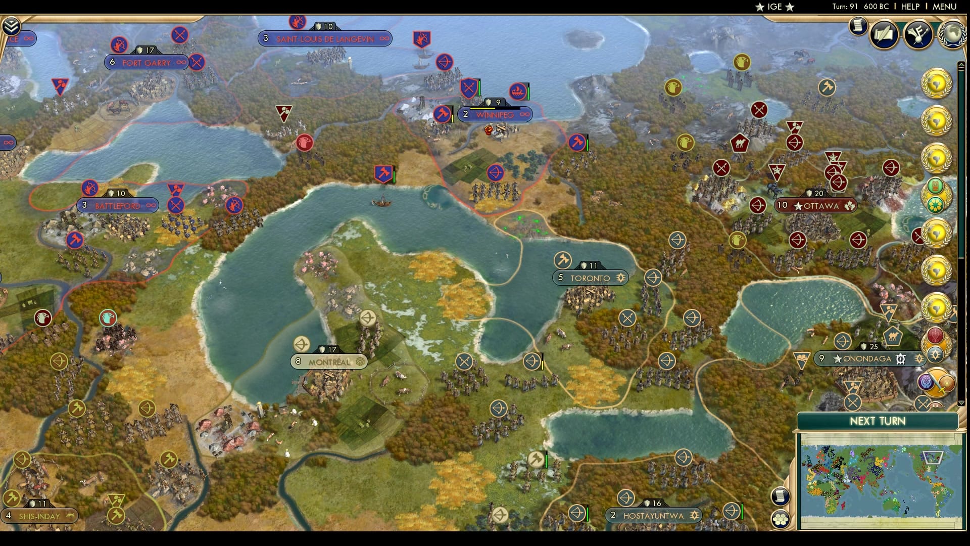 CBR In-Game Screenshot of Winnipegs and Bacon