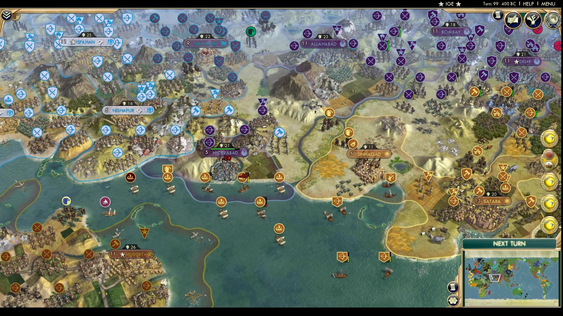 CBR In-Game Screenshot of The Battle for India.