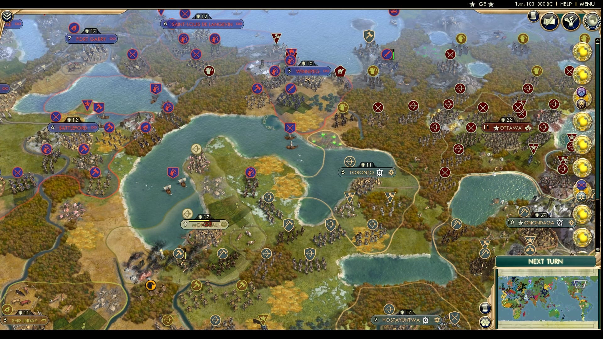 CBR In-Game Screenshot of The Siege of Montreal
