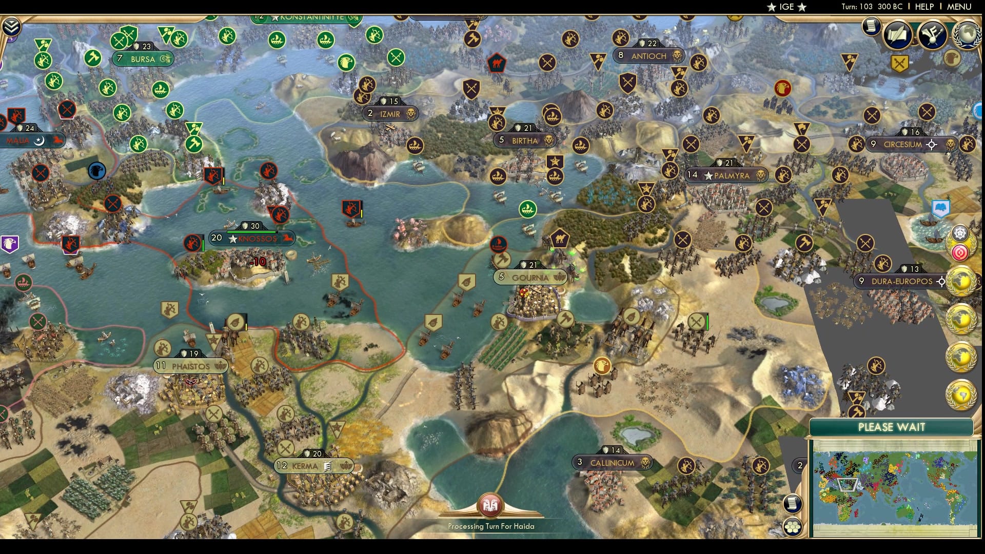 CBR In-Game Screenshot of Stalemate in the Meditteranean.