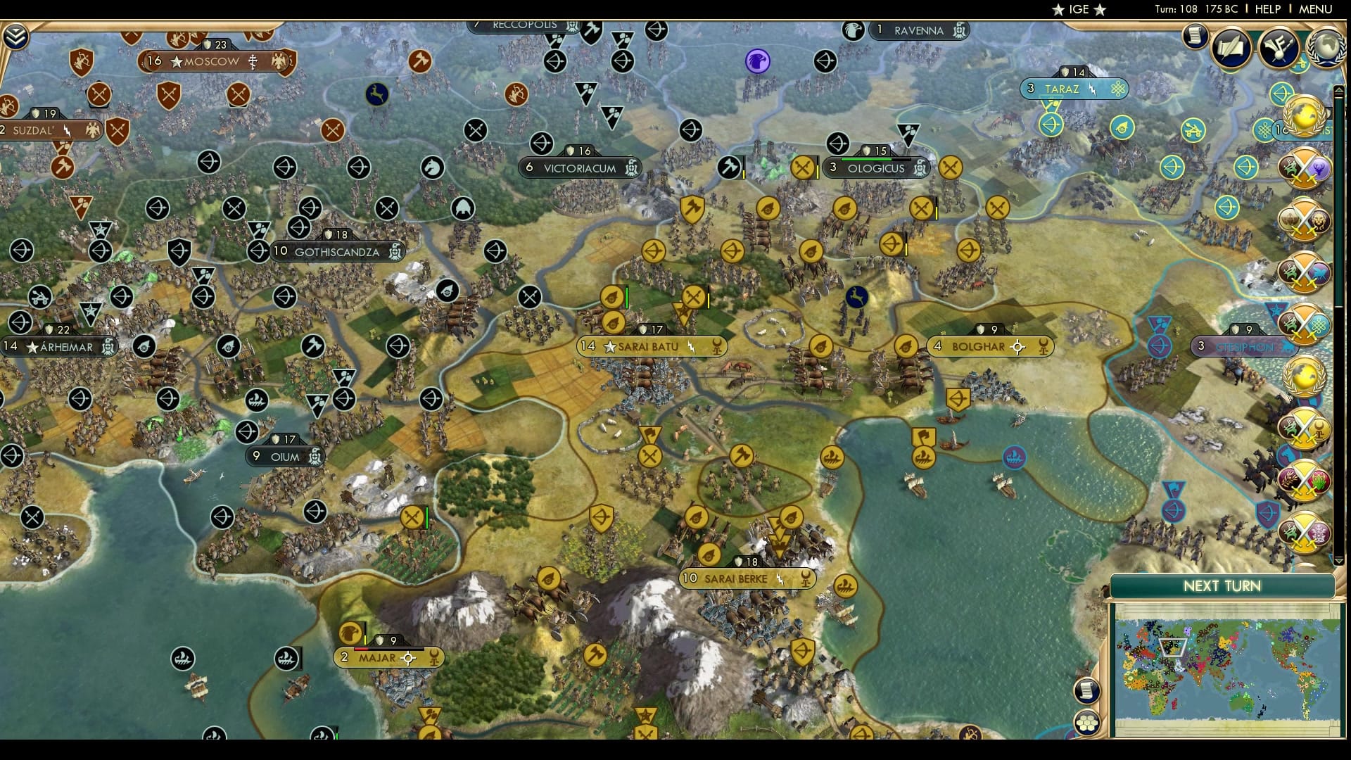 CBR In-Game Screenshot of Black and Yellow
