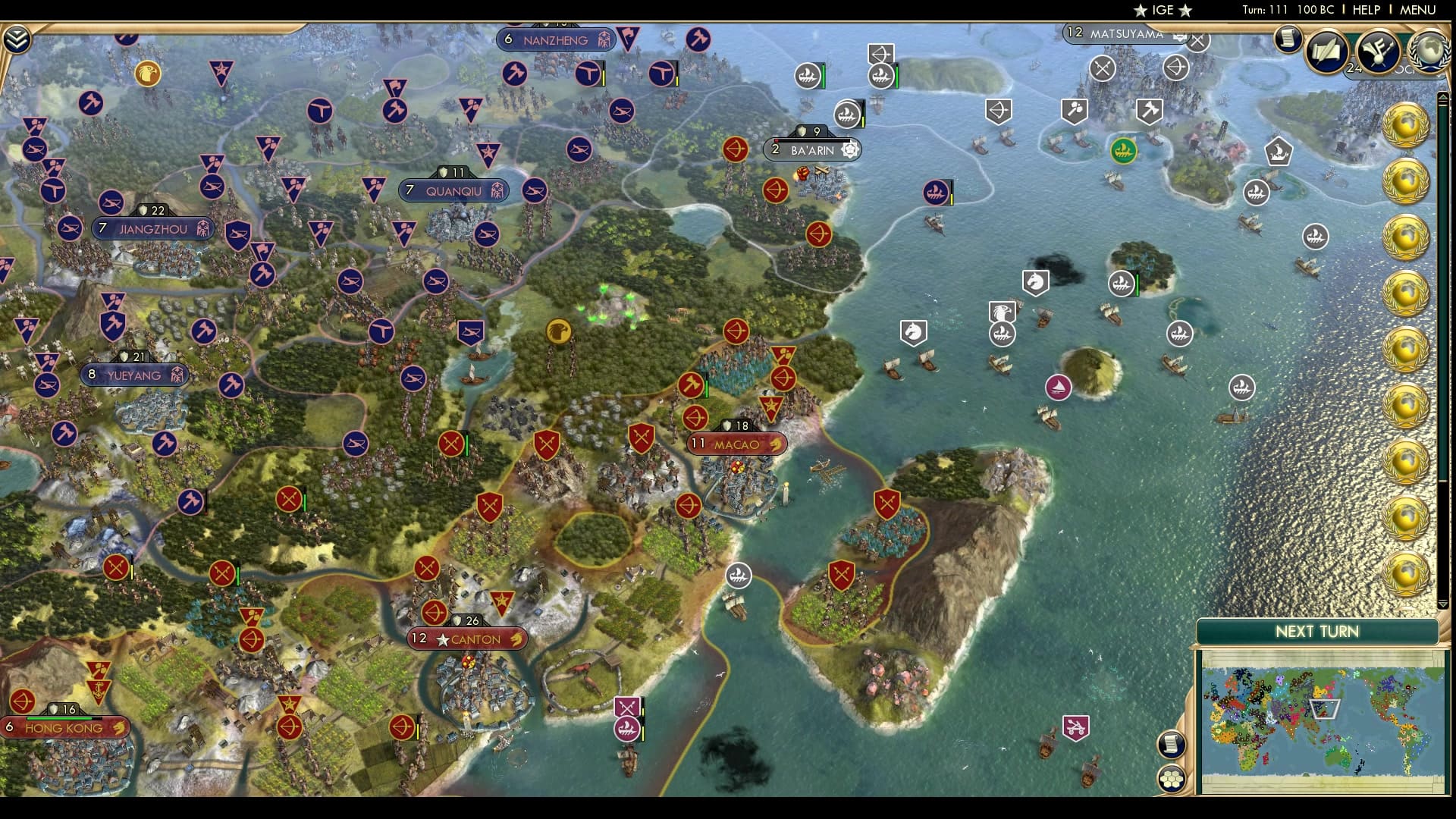 CBR In-Game Screenshot of The Great Leap Forward (to the Canton coasts)