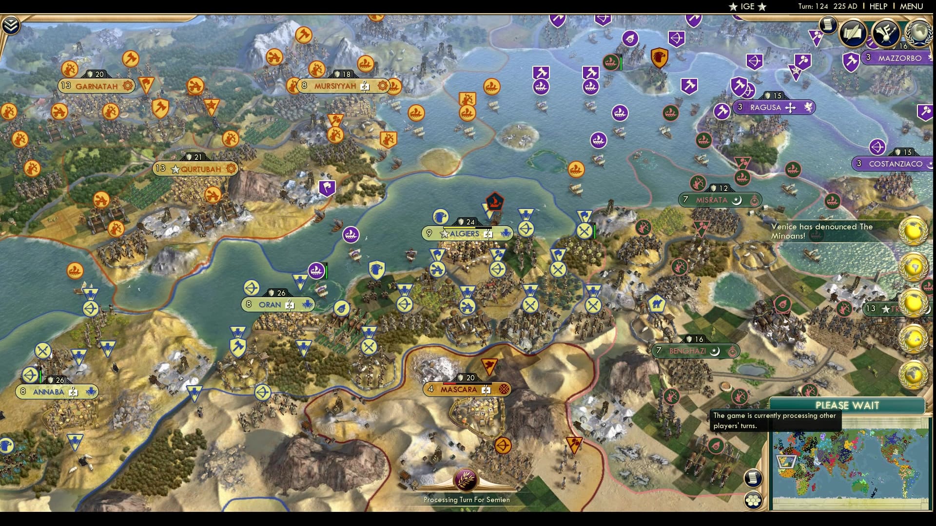 CBR In-Game Screenshot of Kamikazing against Africa