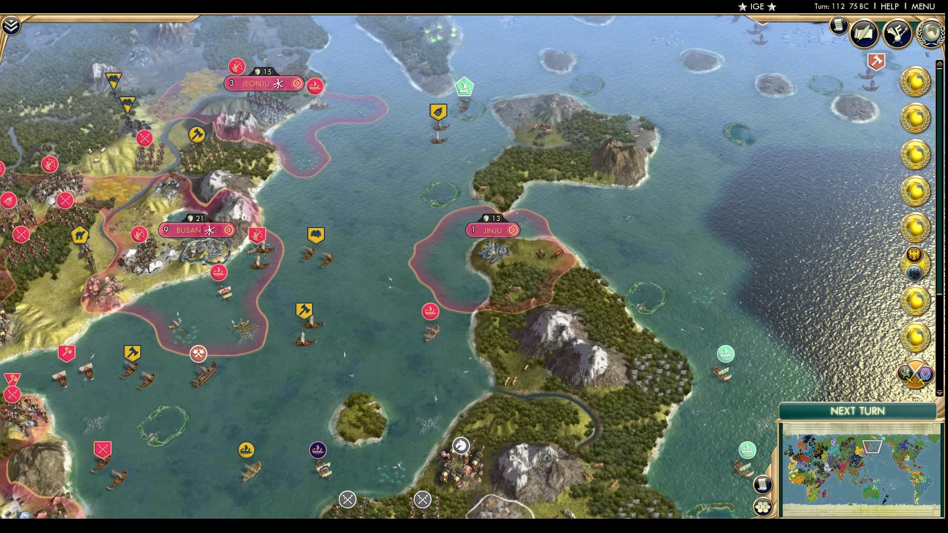 CBR In-Game Screenshot of Sakamoto to do list: conquer north (happy, u/thehonestyfish ?)