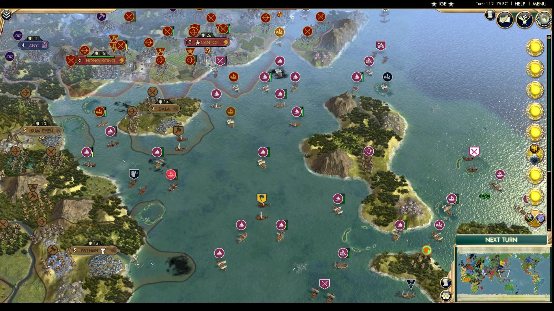 CBR In-Game Screenshot of Sea traffic