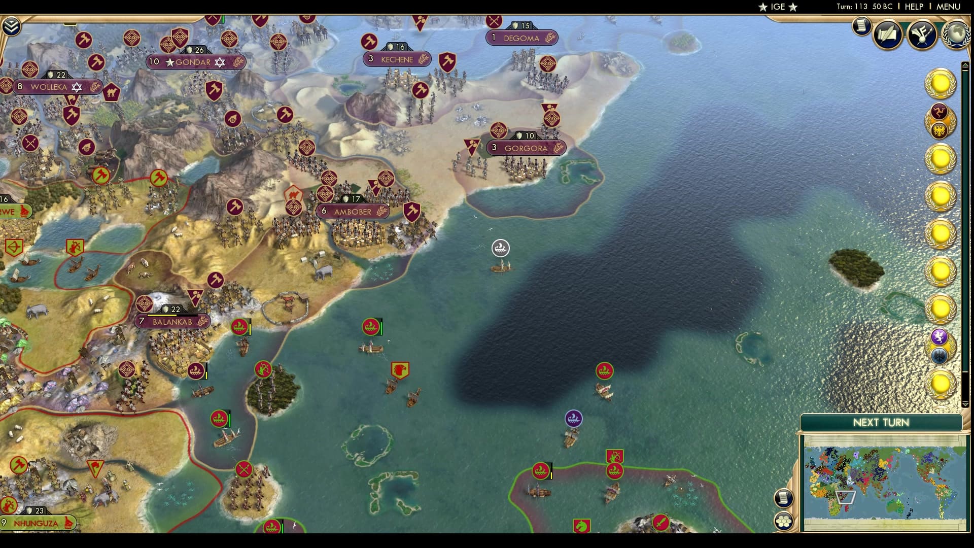 CBR In-Game Screenshot of Madagascar can’t into Africa