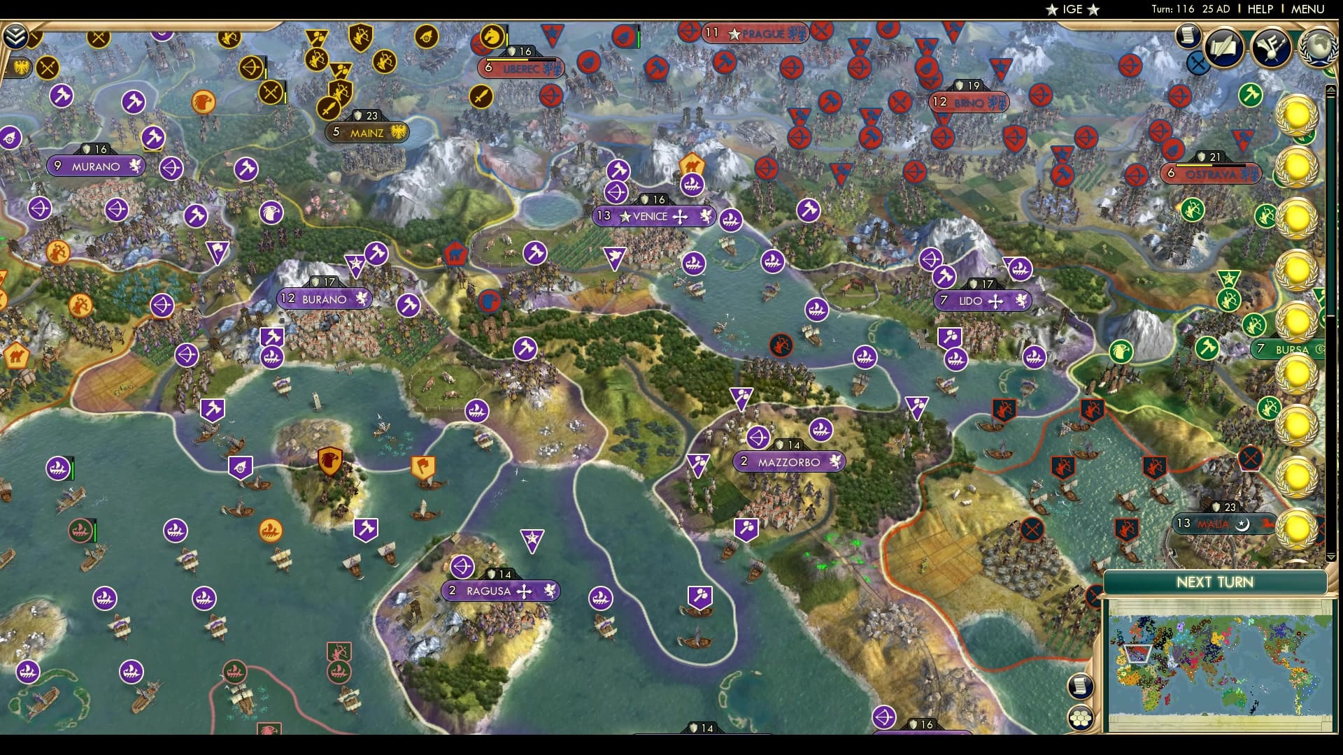 CBR In-Game Screenshot of Italian Standoff