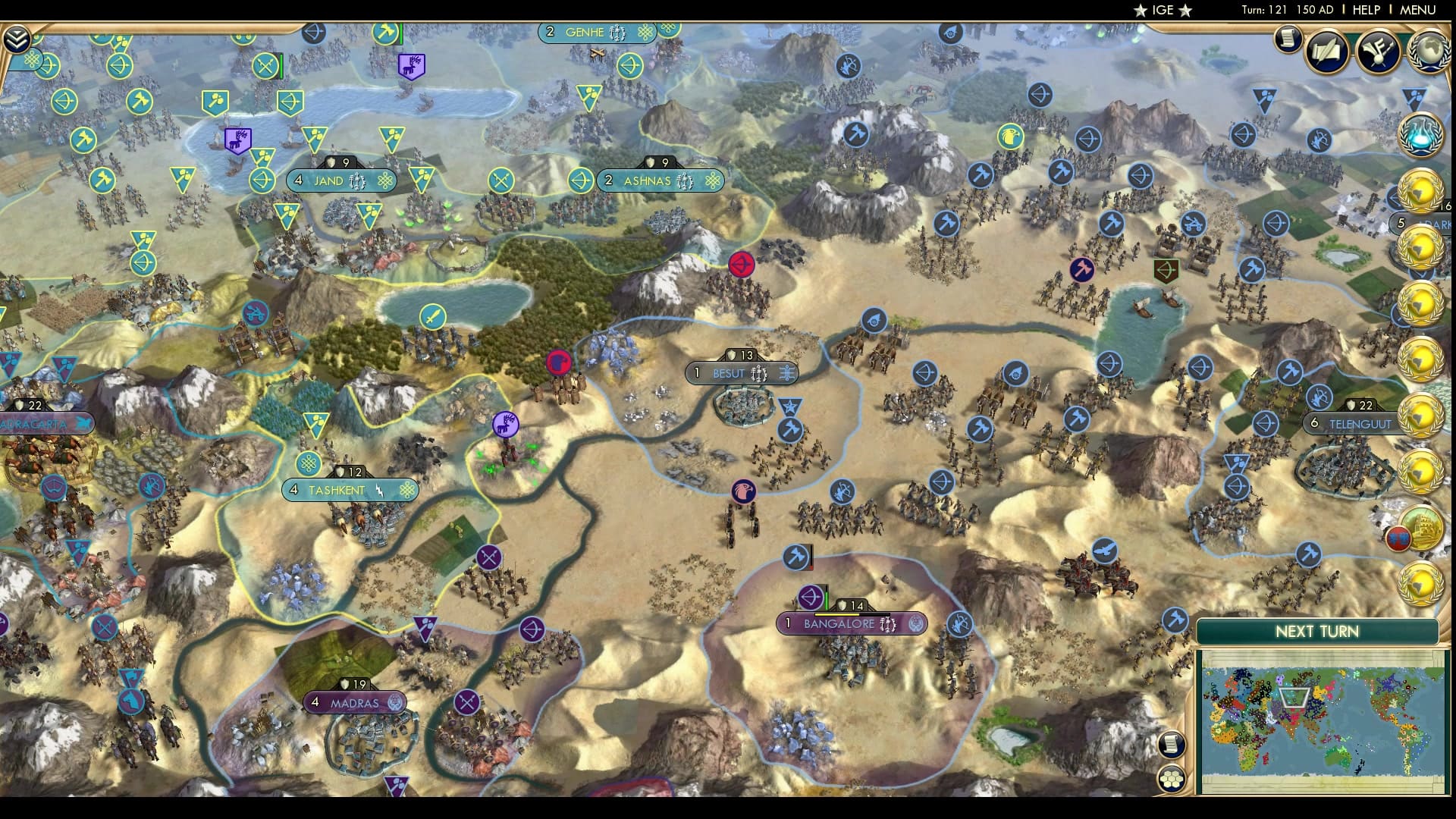 CBR In-Game Screenshot of Banging Bangalore