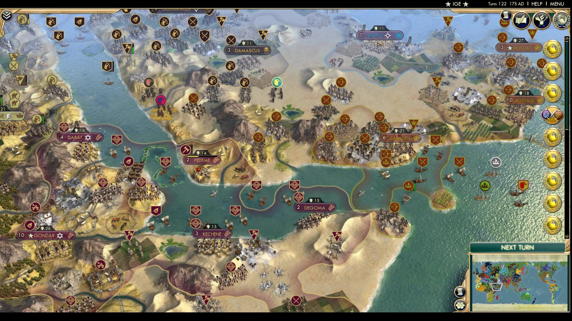 CBR In-Game Screenshot of Red controlled Red Sea