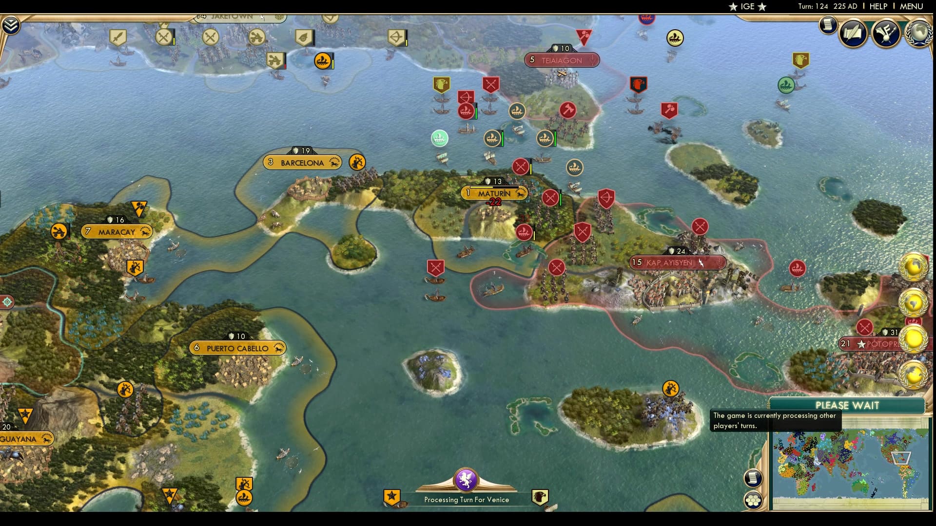 CBR In-Game Screenshot of Reunification of Cuba