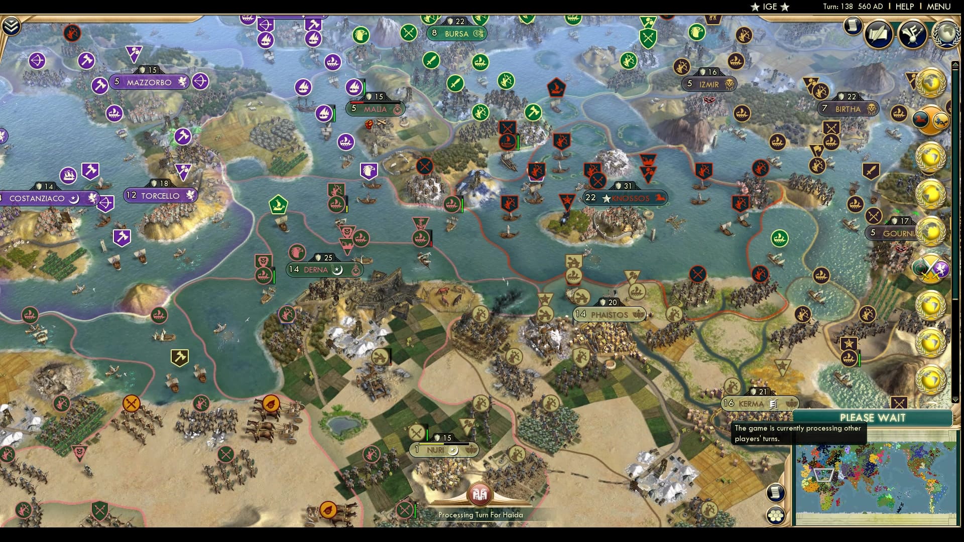 CBR In-Game Screenshot of Mediterranean clapback