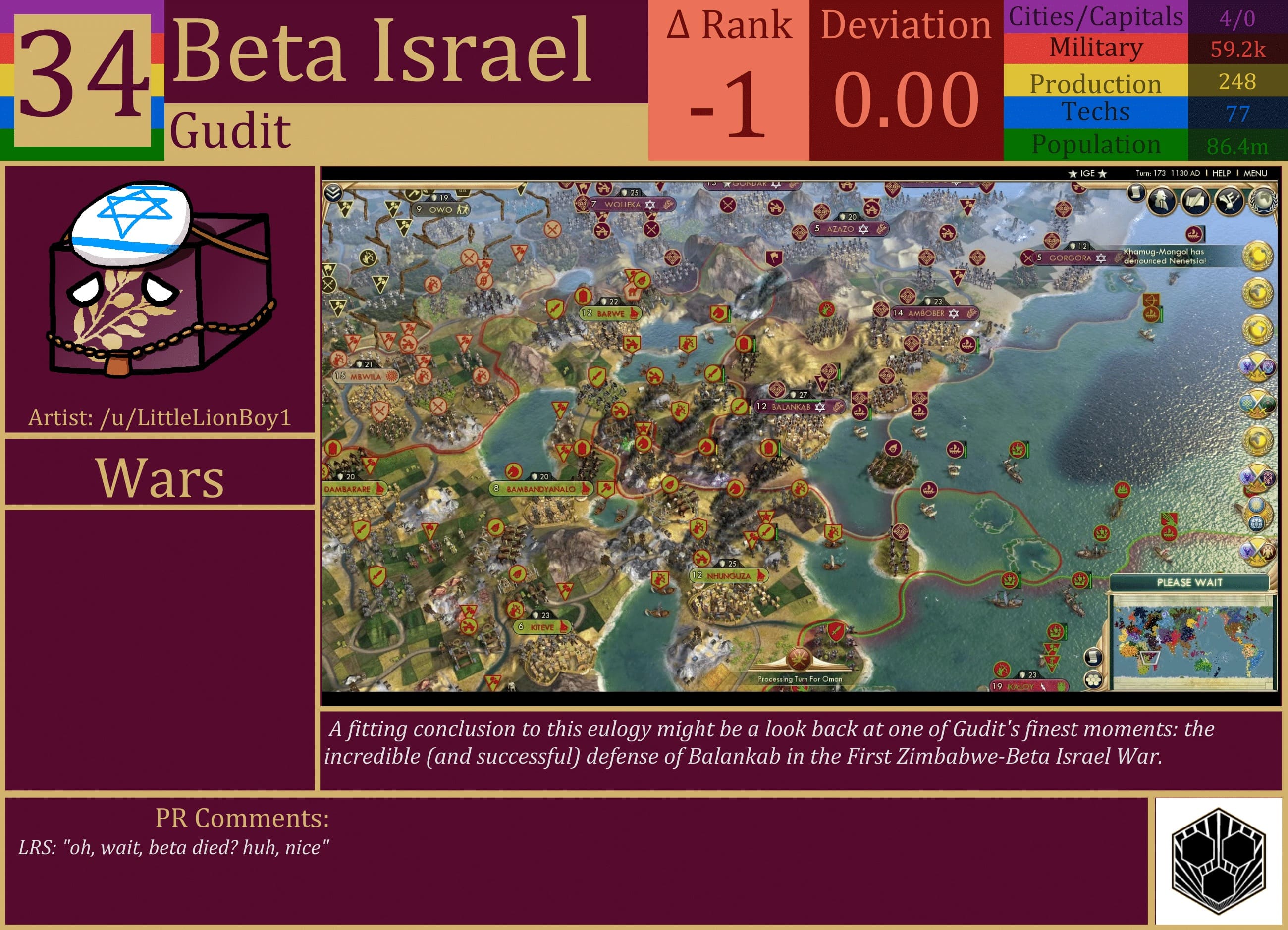 CBR In-Game Screenshot of Beta Israel