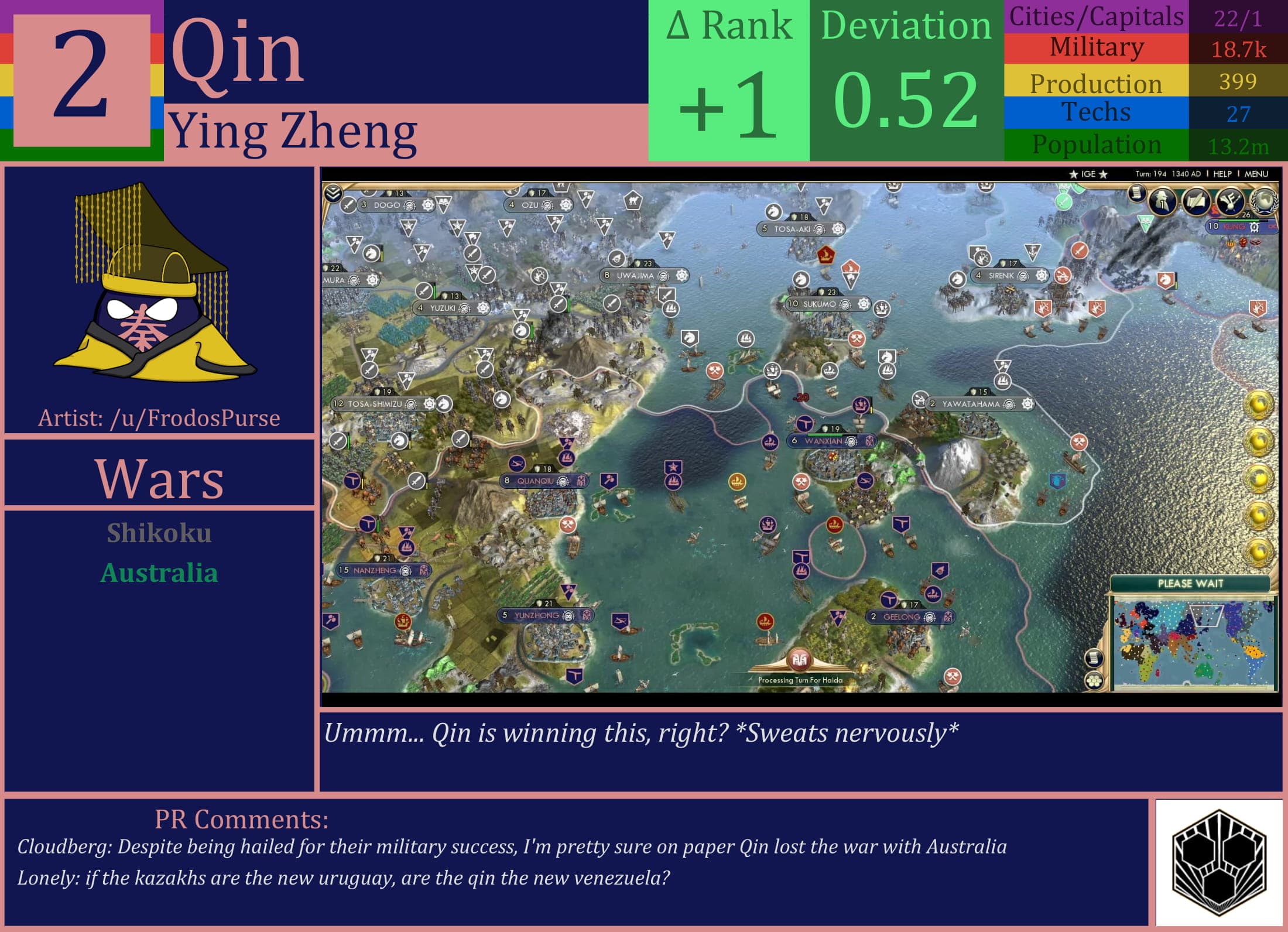 CBR In-Game Screenshot of Qin