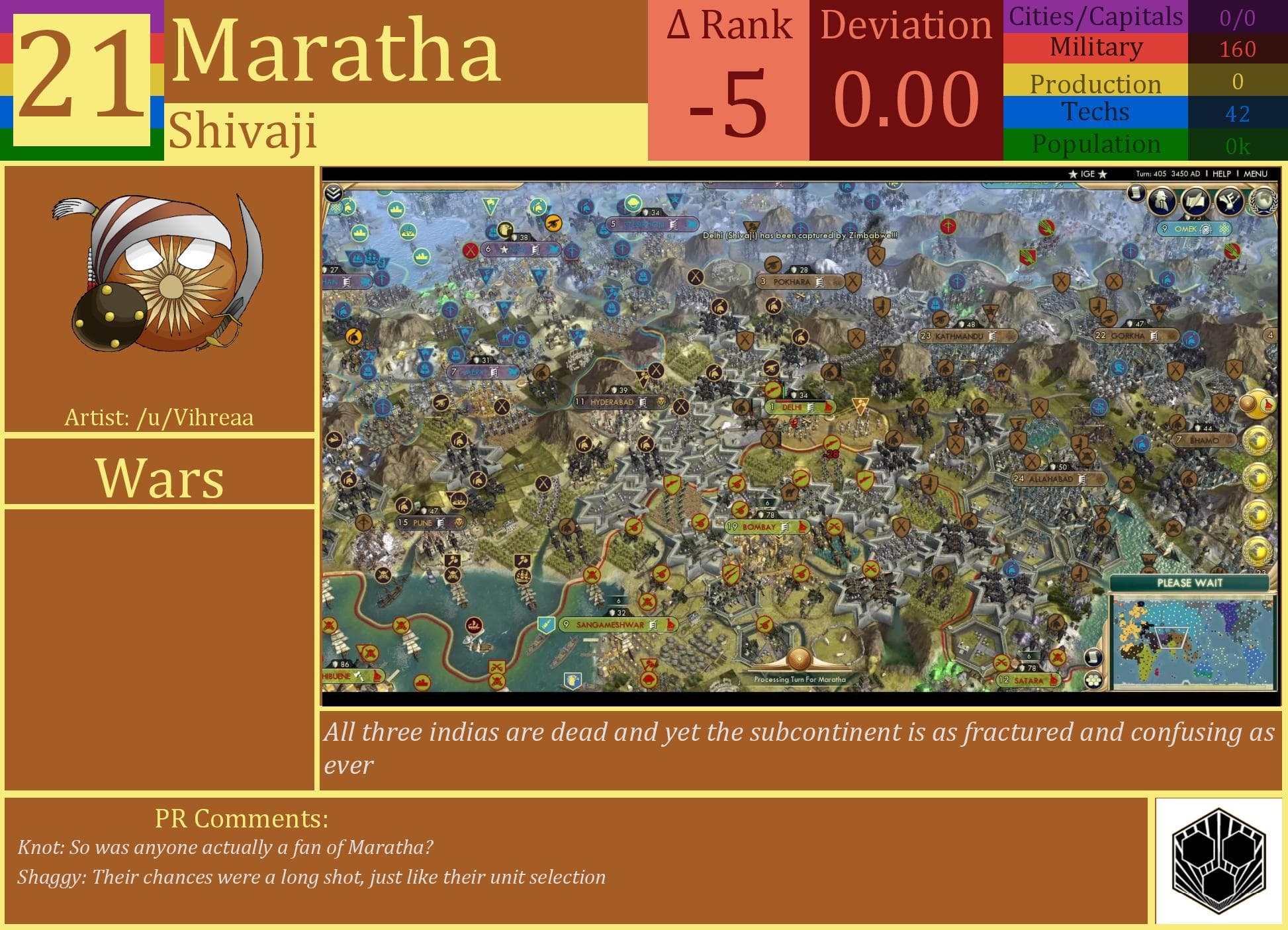 CBR In-Game Screenshot of Maratha