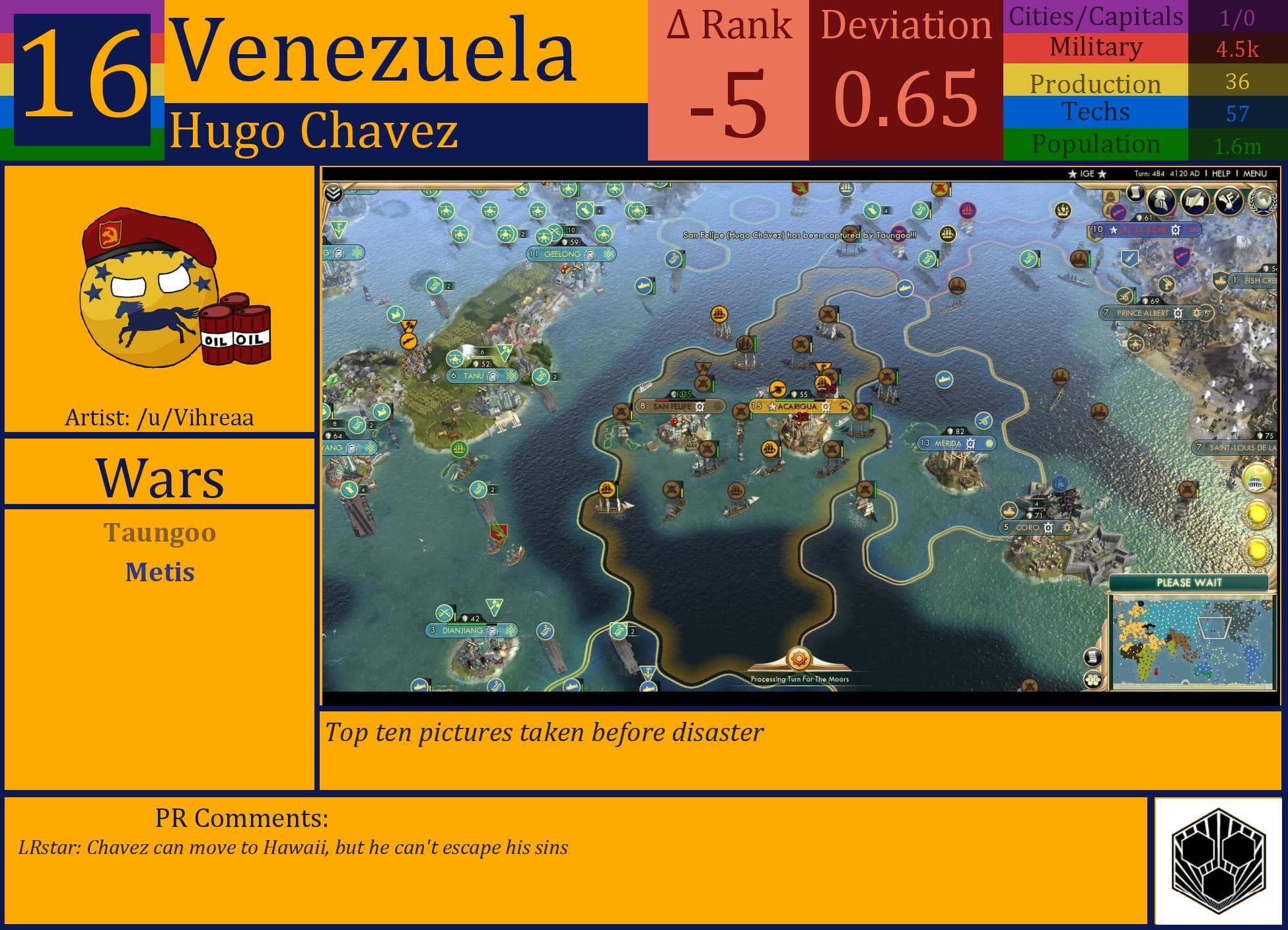 CBR In-Game Screenshot of Venezuela