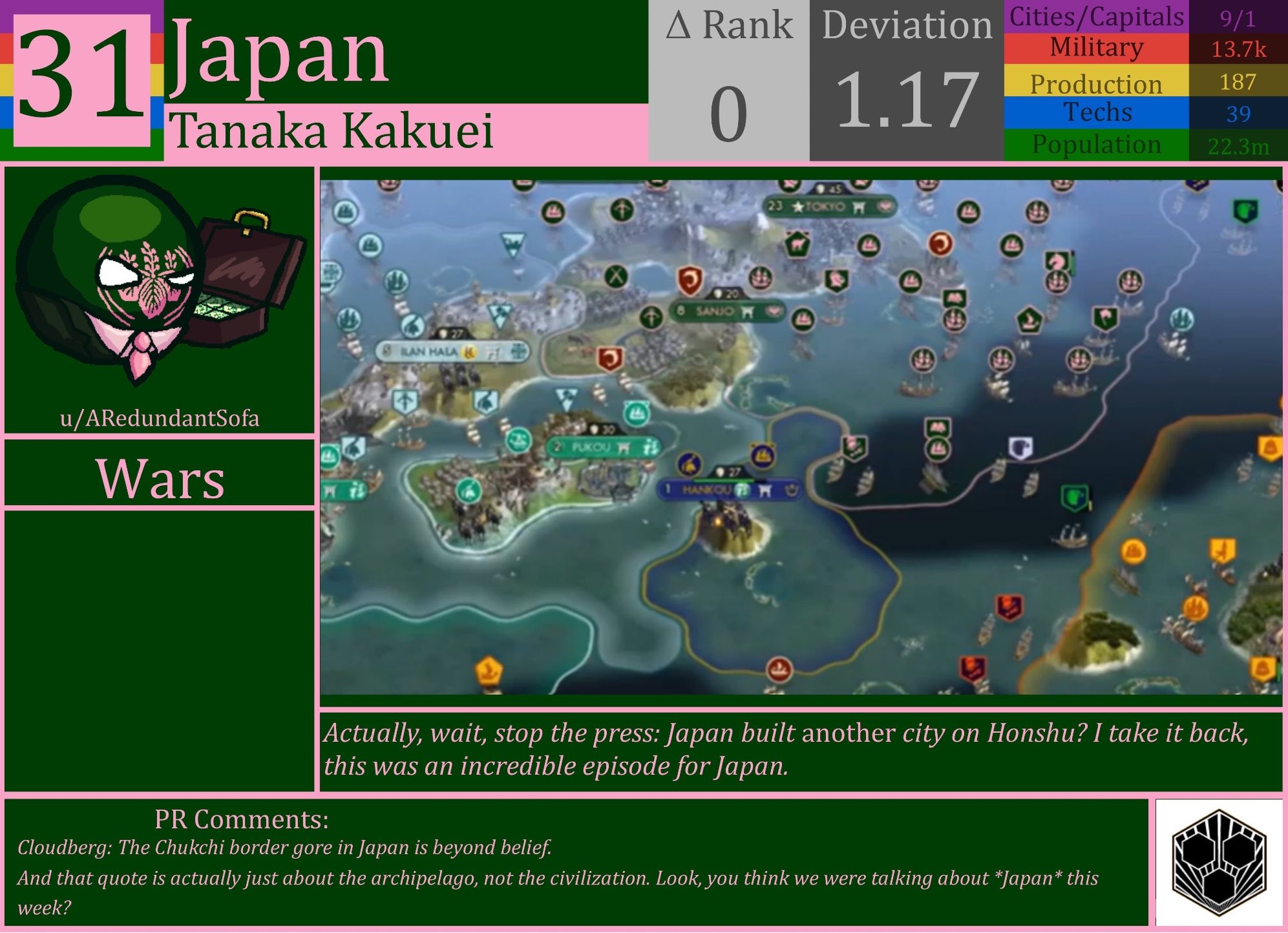 CBR In-Game Screenshot of Japan