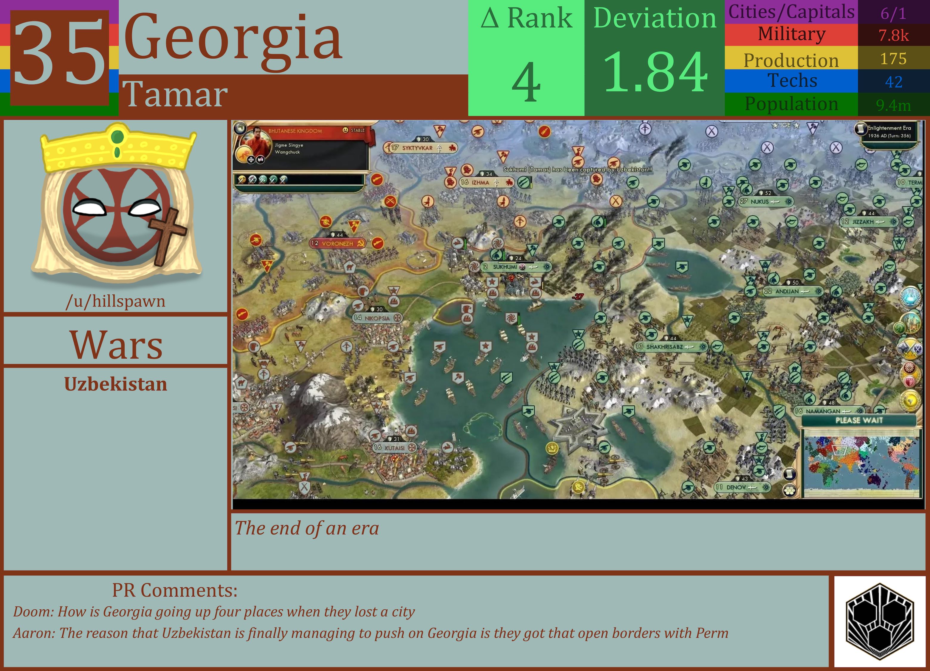 CBR In-Game Screenshot of Georgia