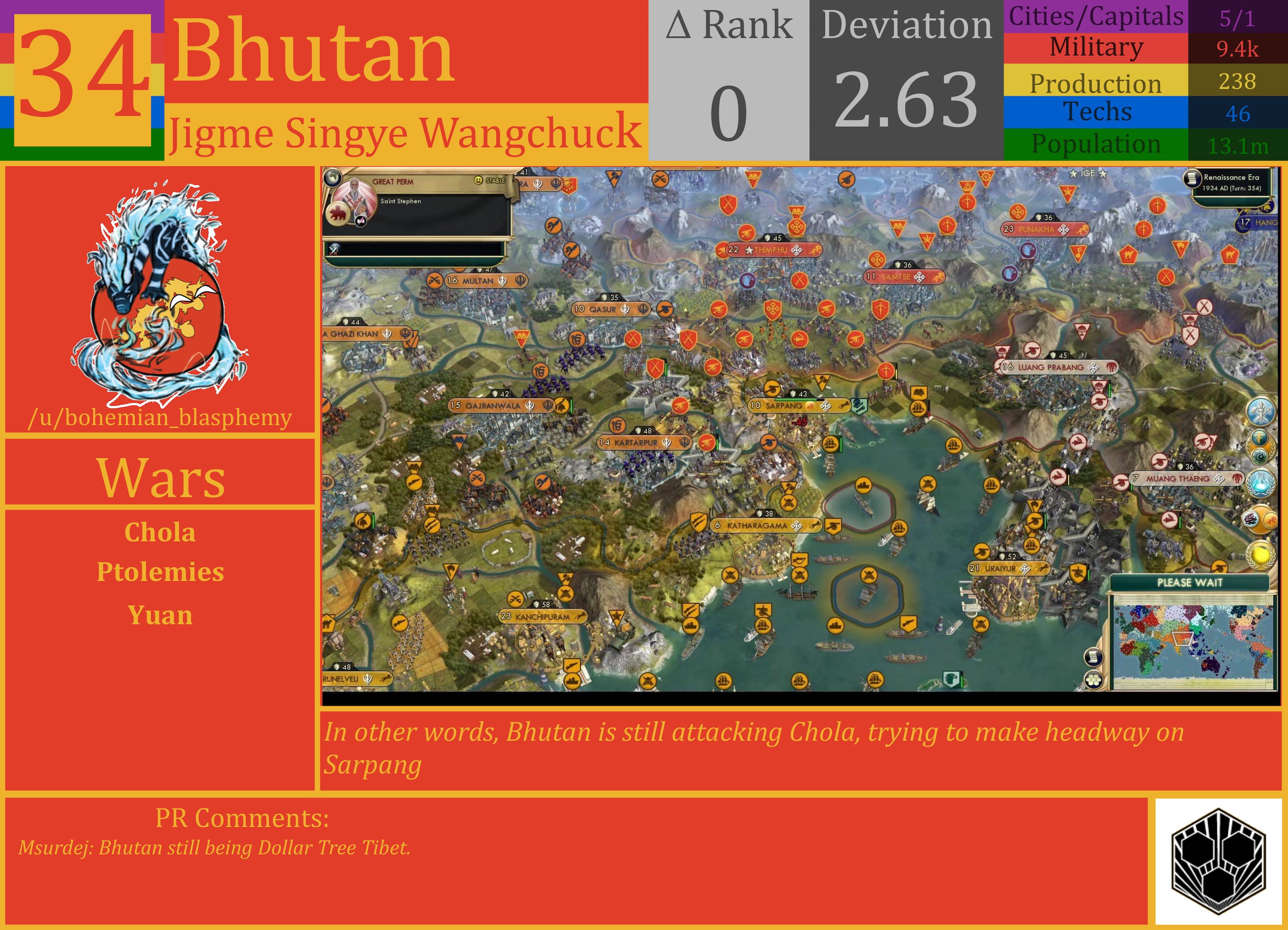 CBR In-Game Screenshot of Bhutan