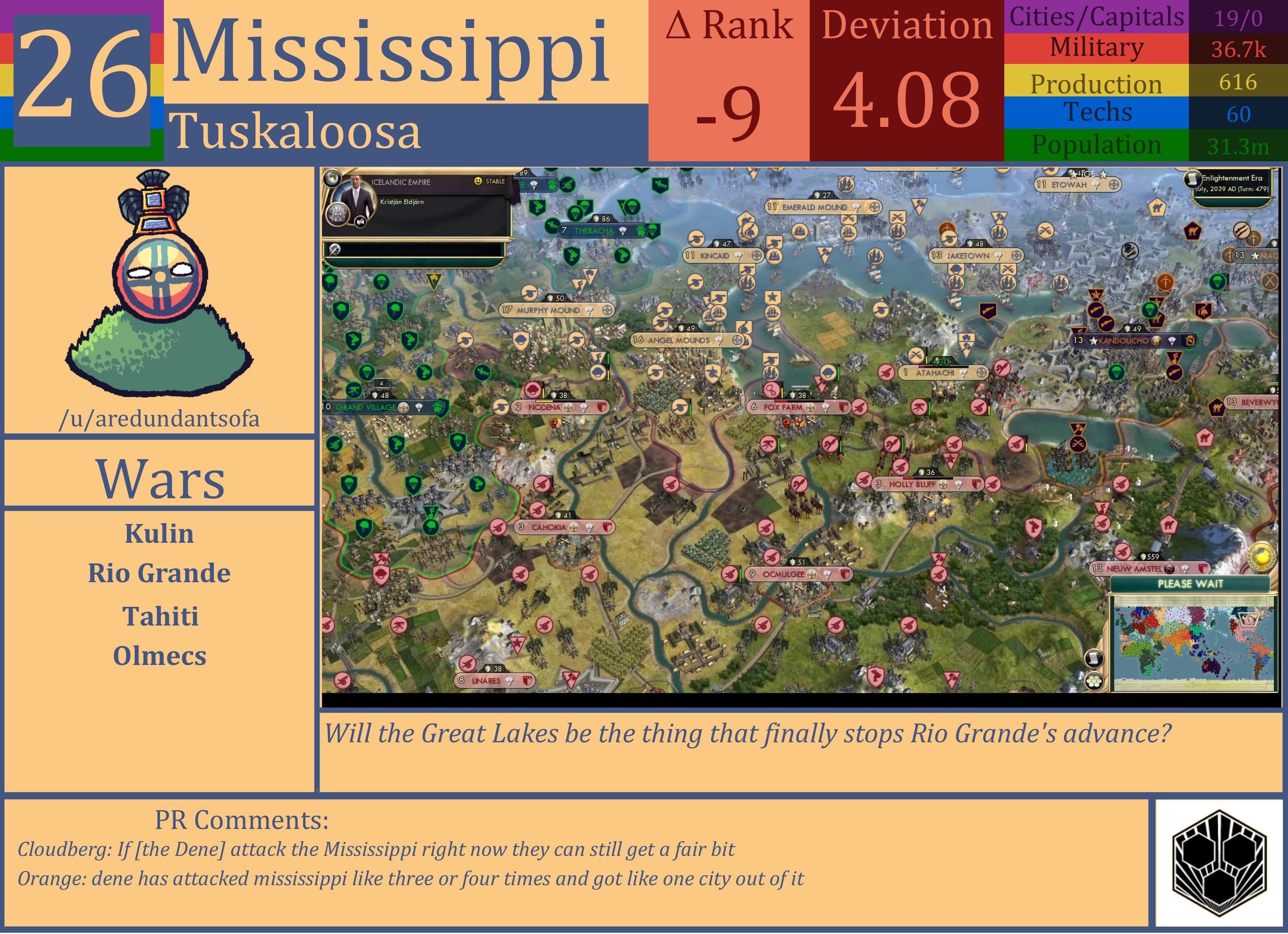 CBR In-Game Screenshot of Mississippi