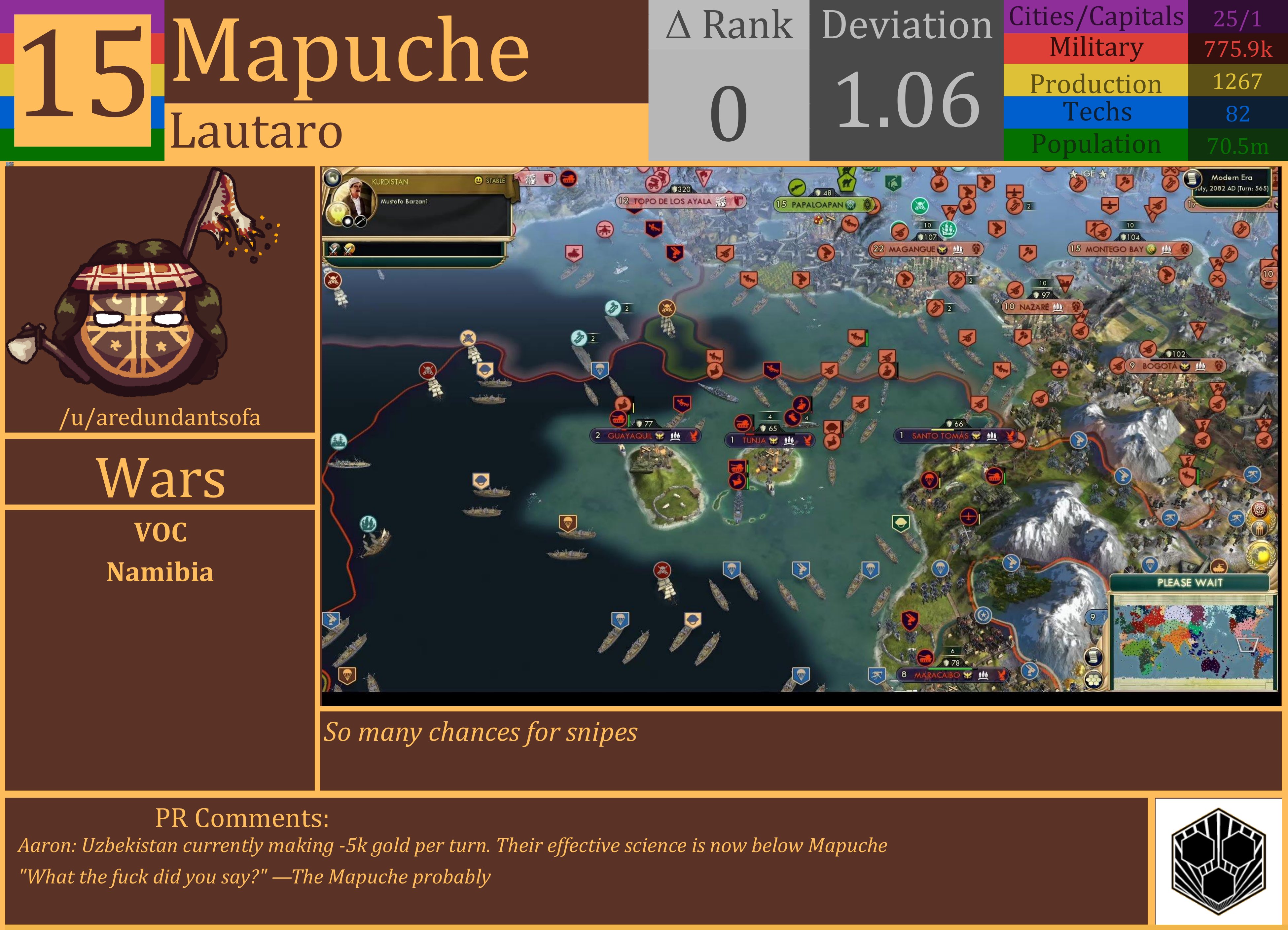 CBR In-Game Screenshot of Mapuche