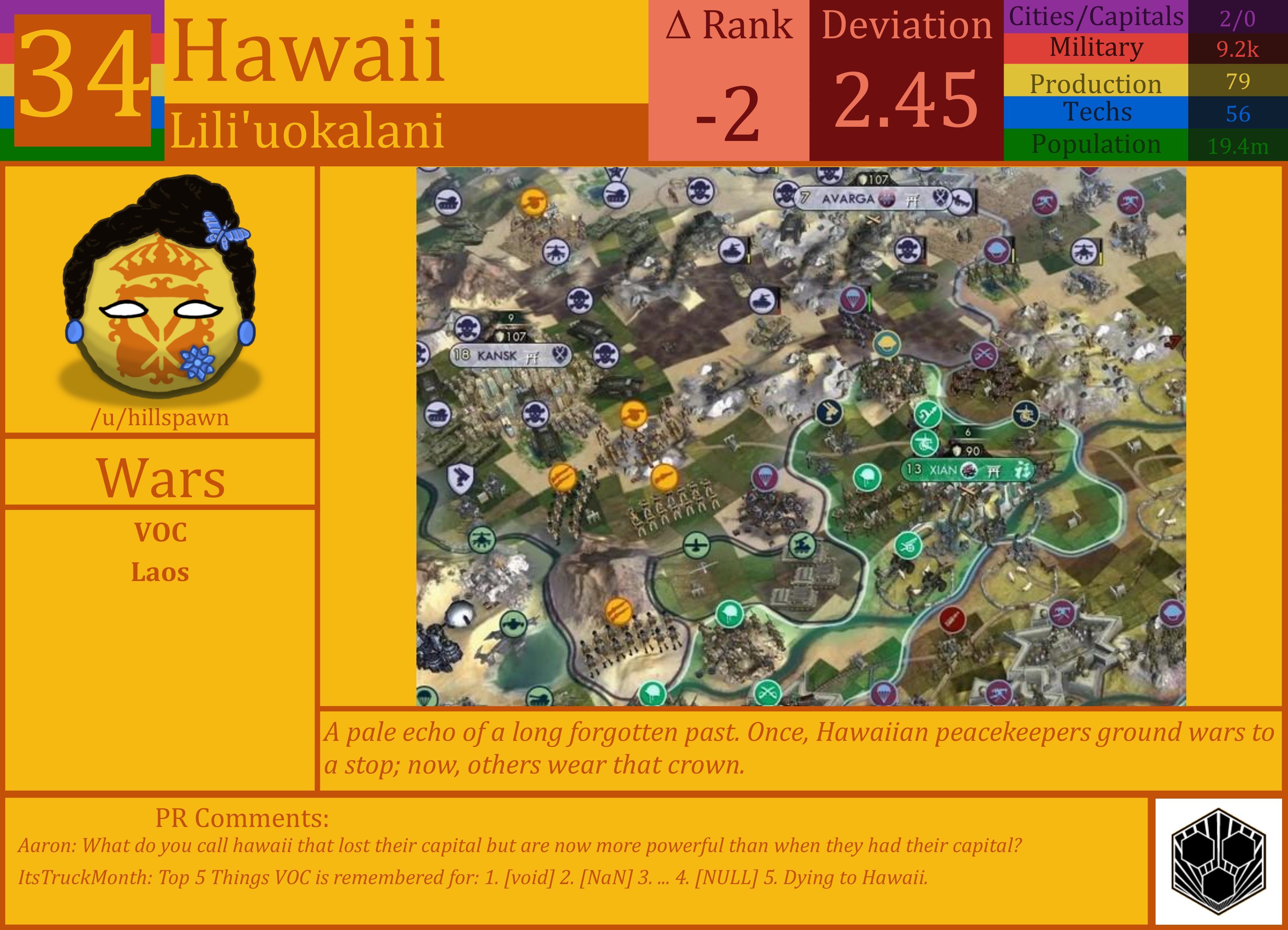CBR In-Game Screenshot of Hawaii