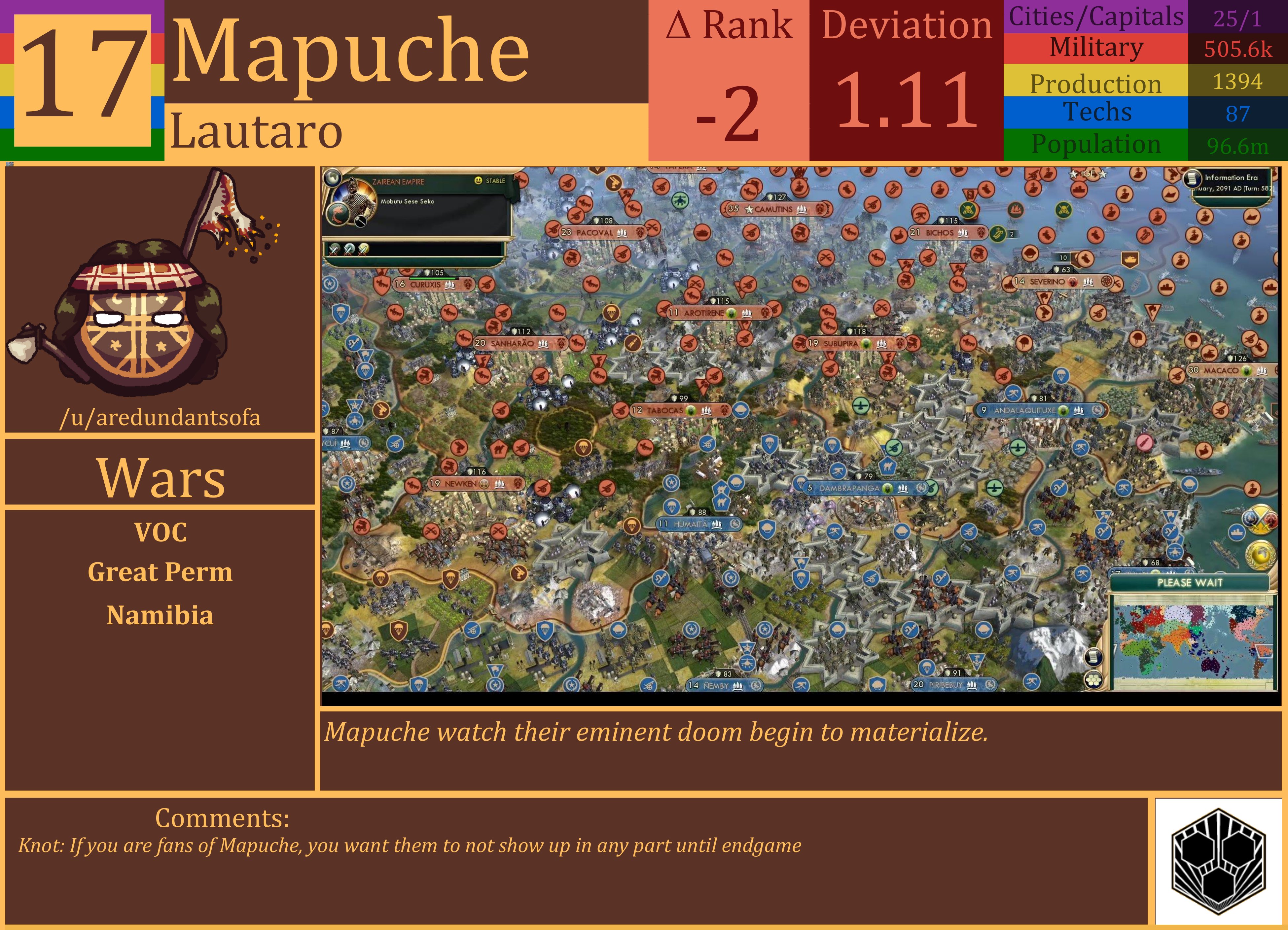 CBR In-Game Screenshot of Mapuche