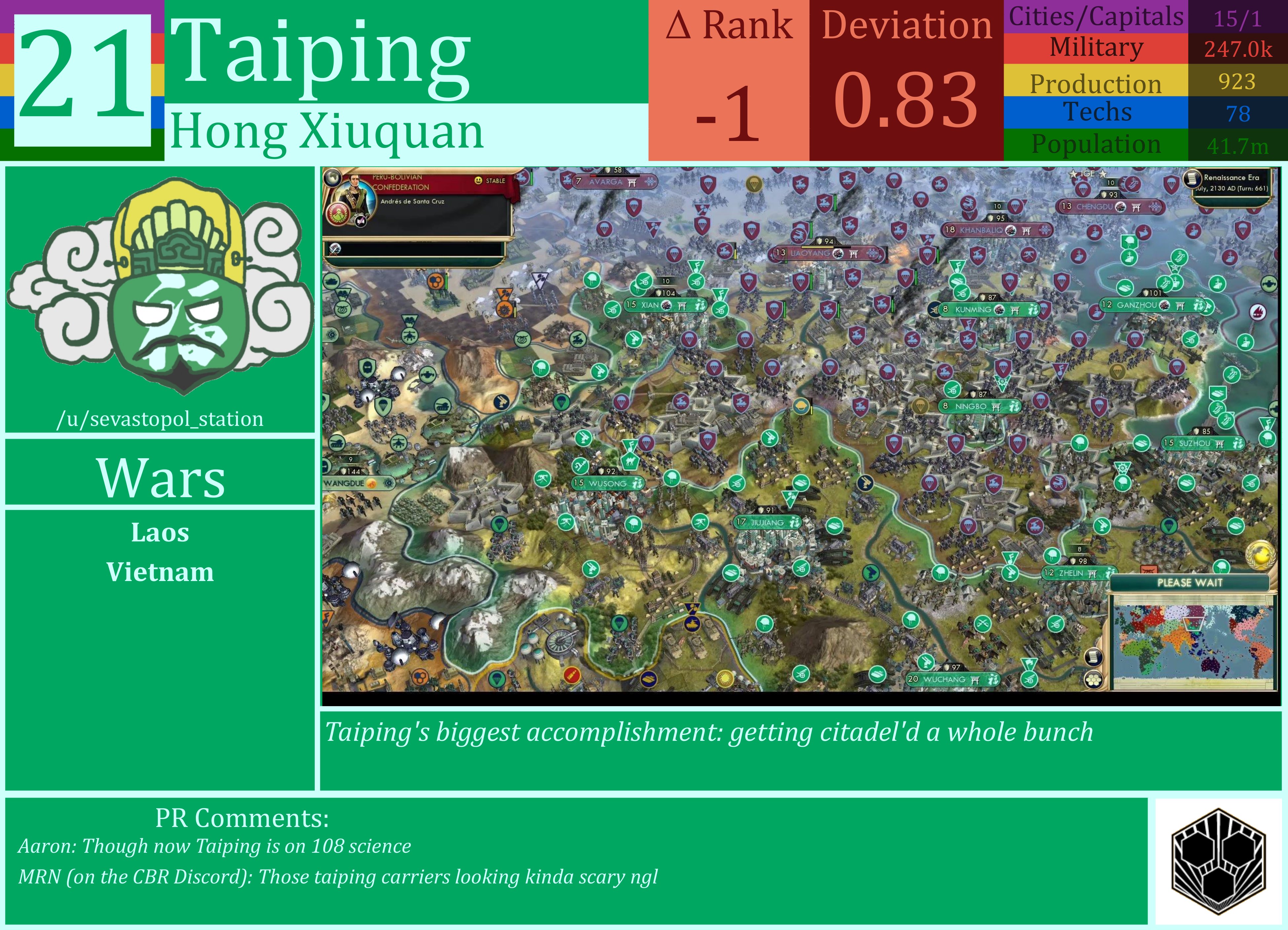 CBR In-Game Screenshot of Taiping