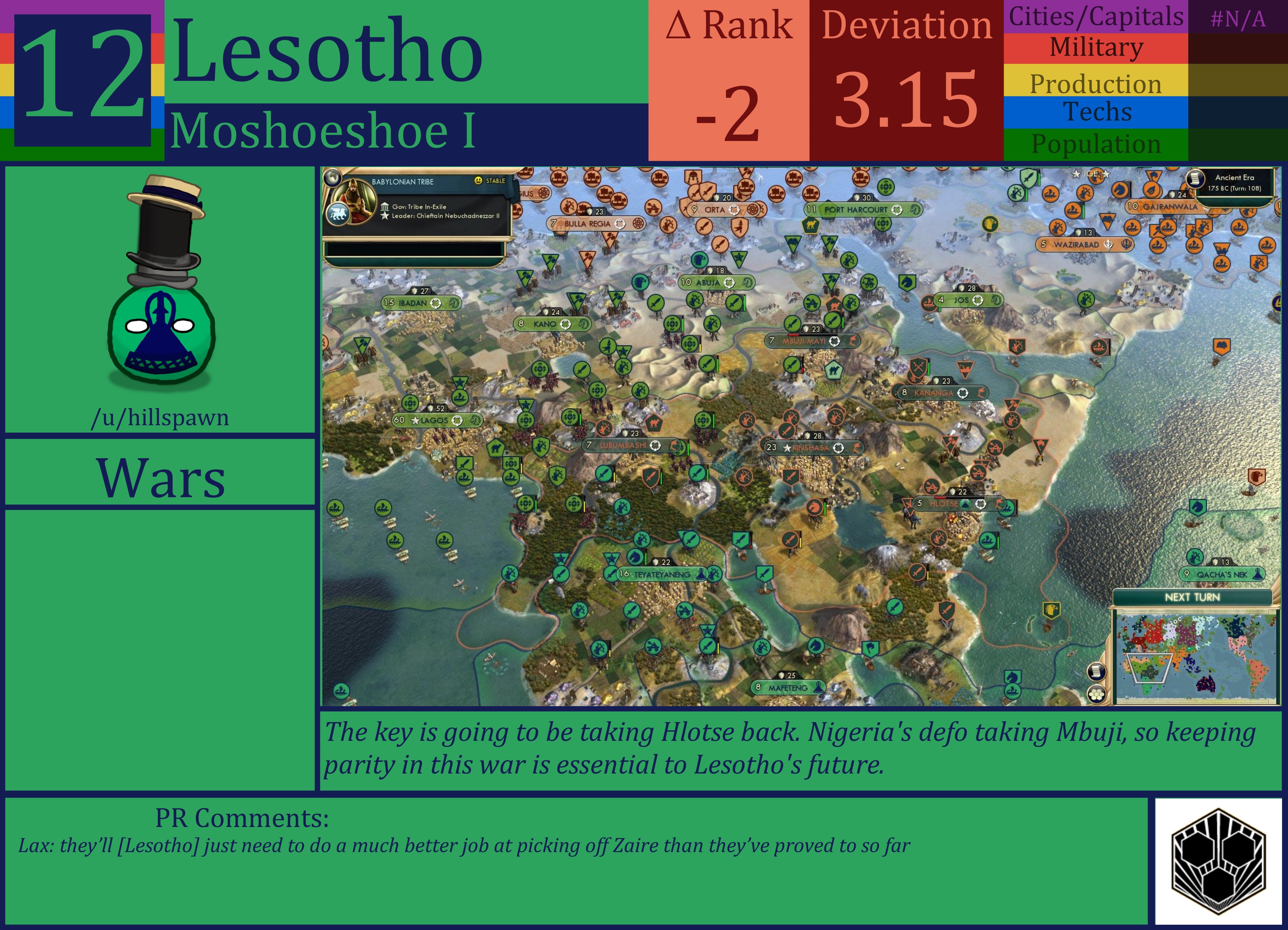 CBR In-Game Screenshot of Lesotho