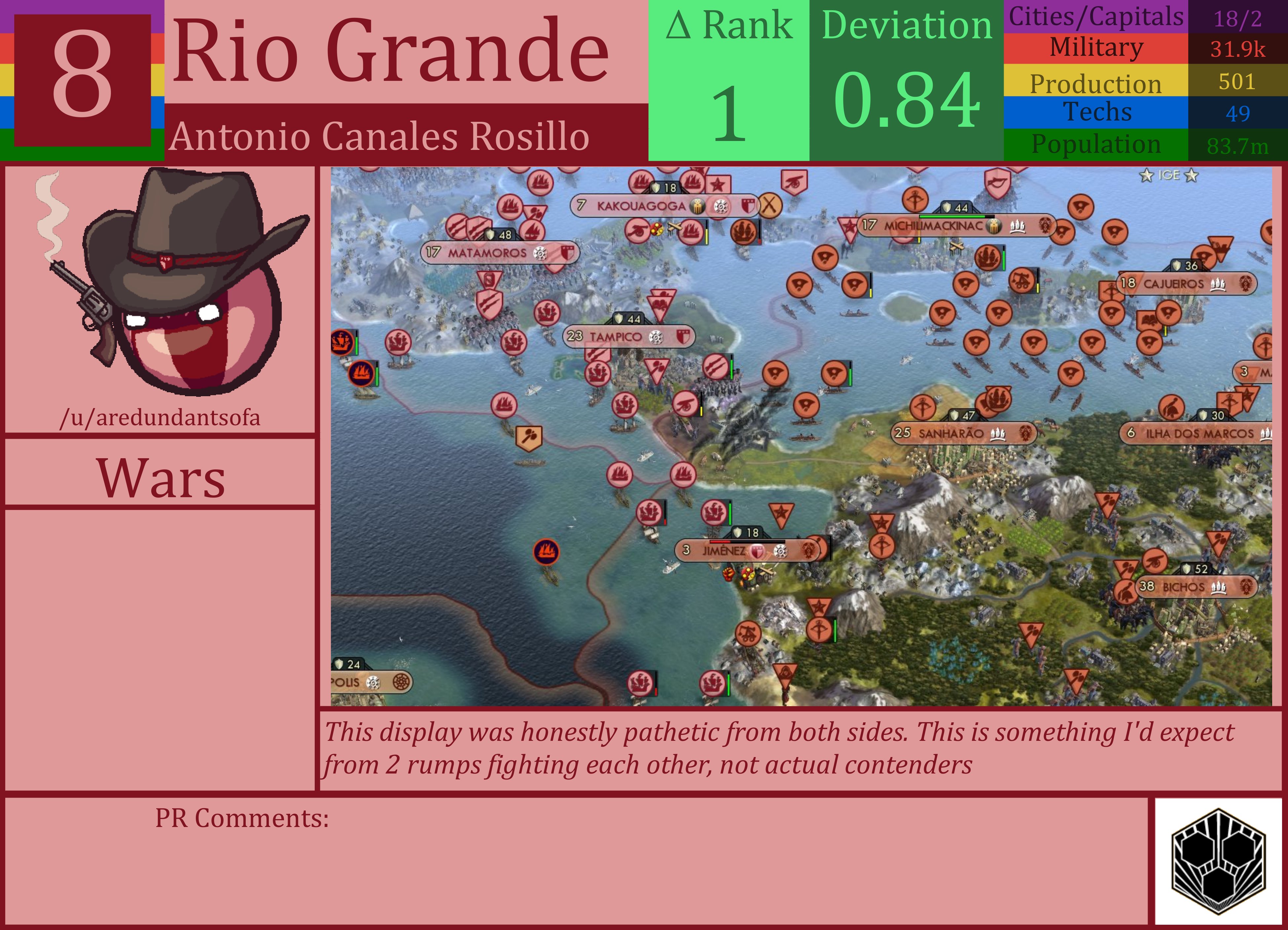 CBR In-Game Screenshot of Rio Grande