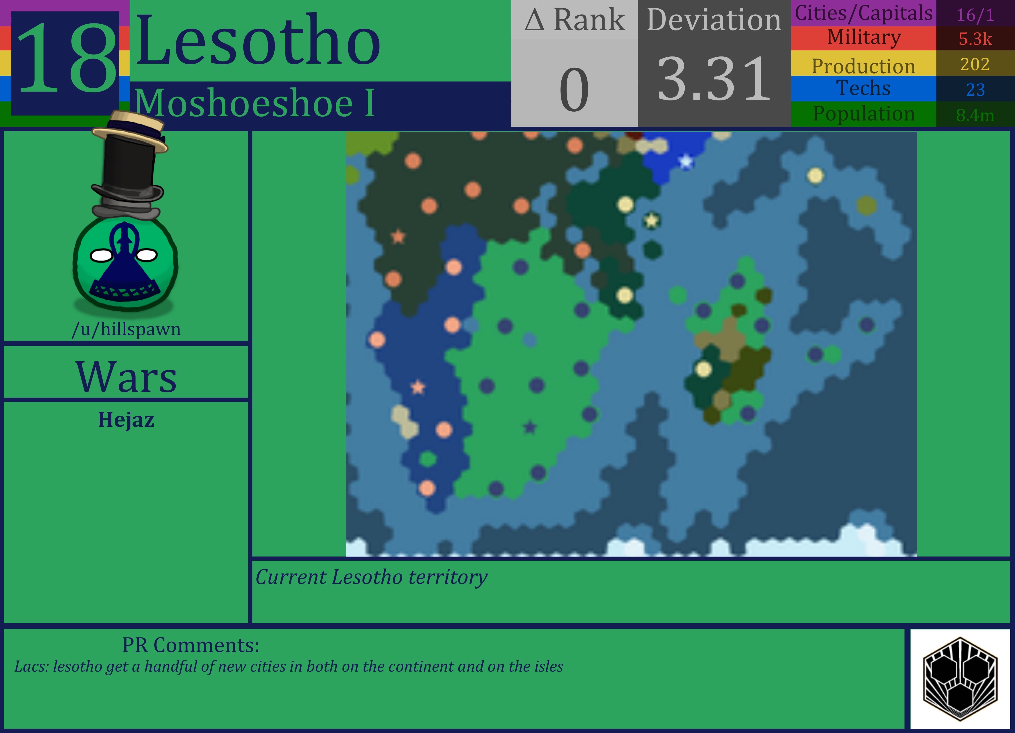 CBR In-Game Screenshot of Lesotho