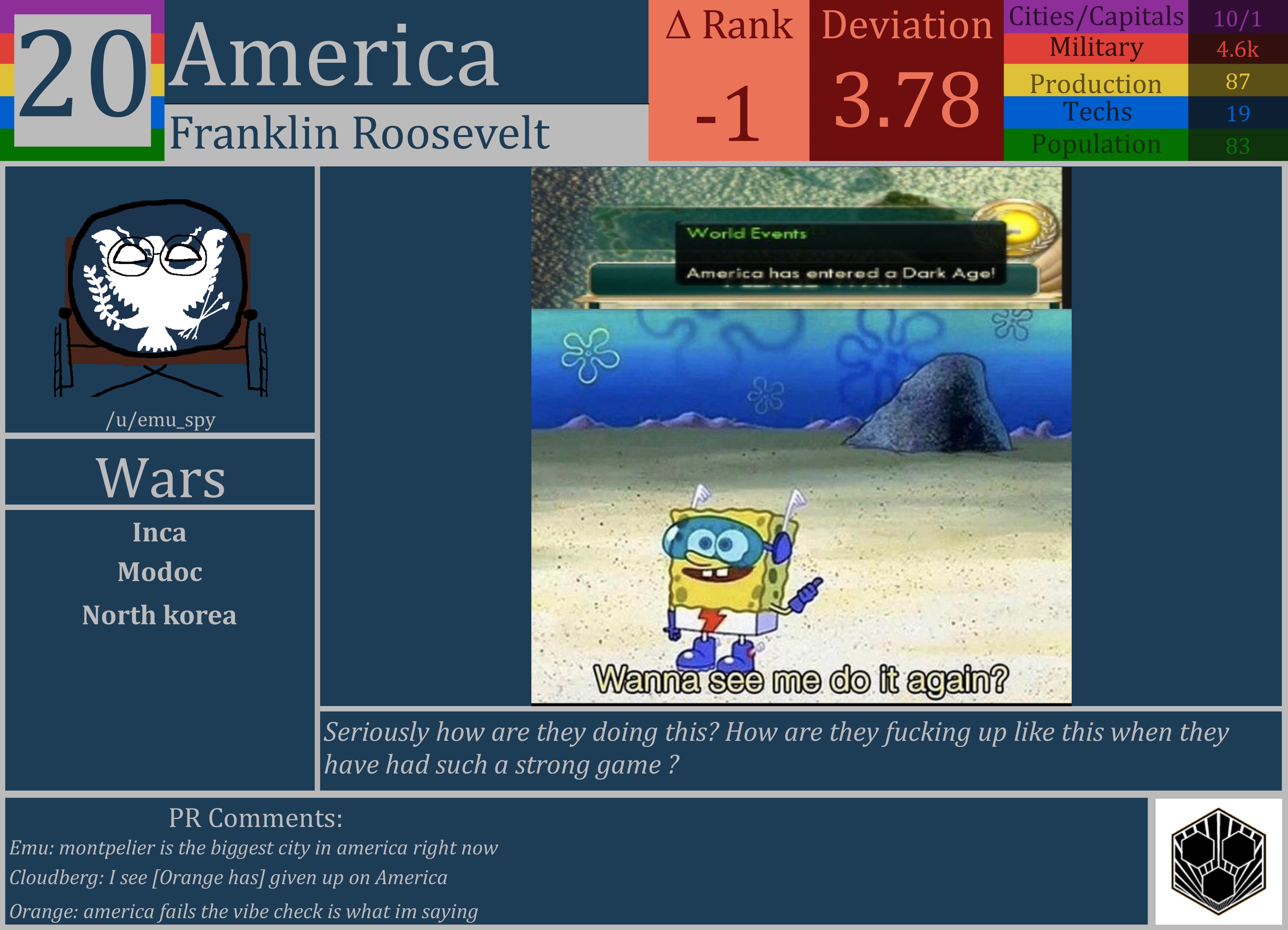 CBR In-Game Screenshot of America