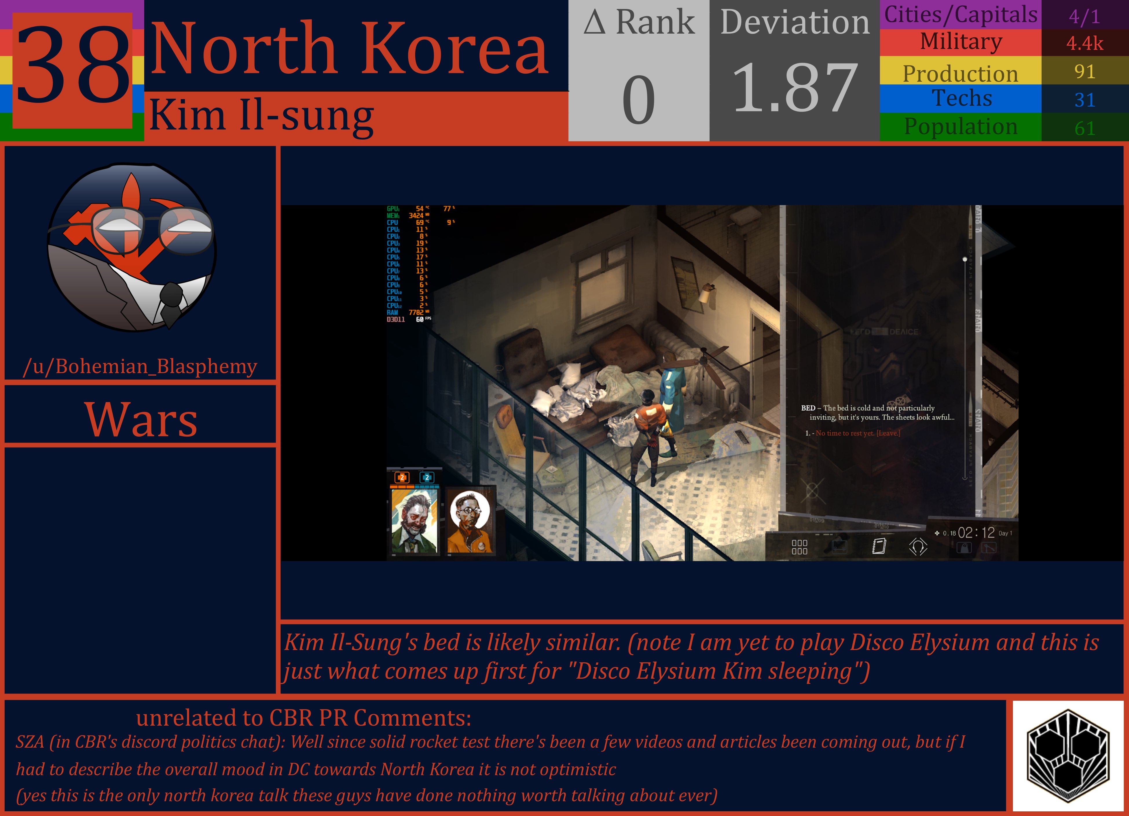 CBR In-Game Screenshot of North Korea