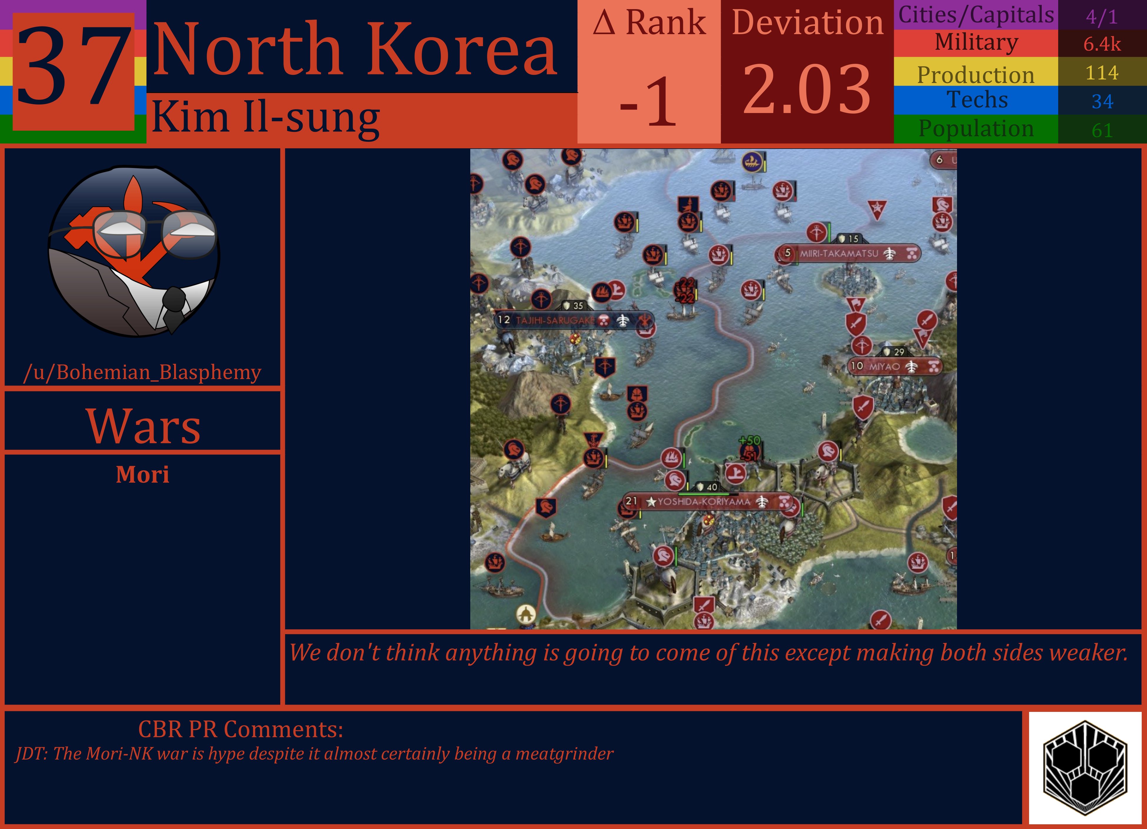 CBR In-Game Screenshot of North Korea