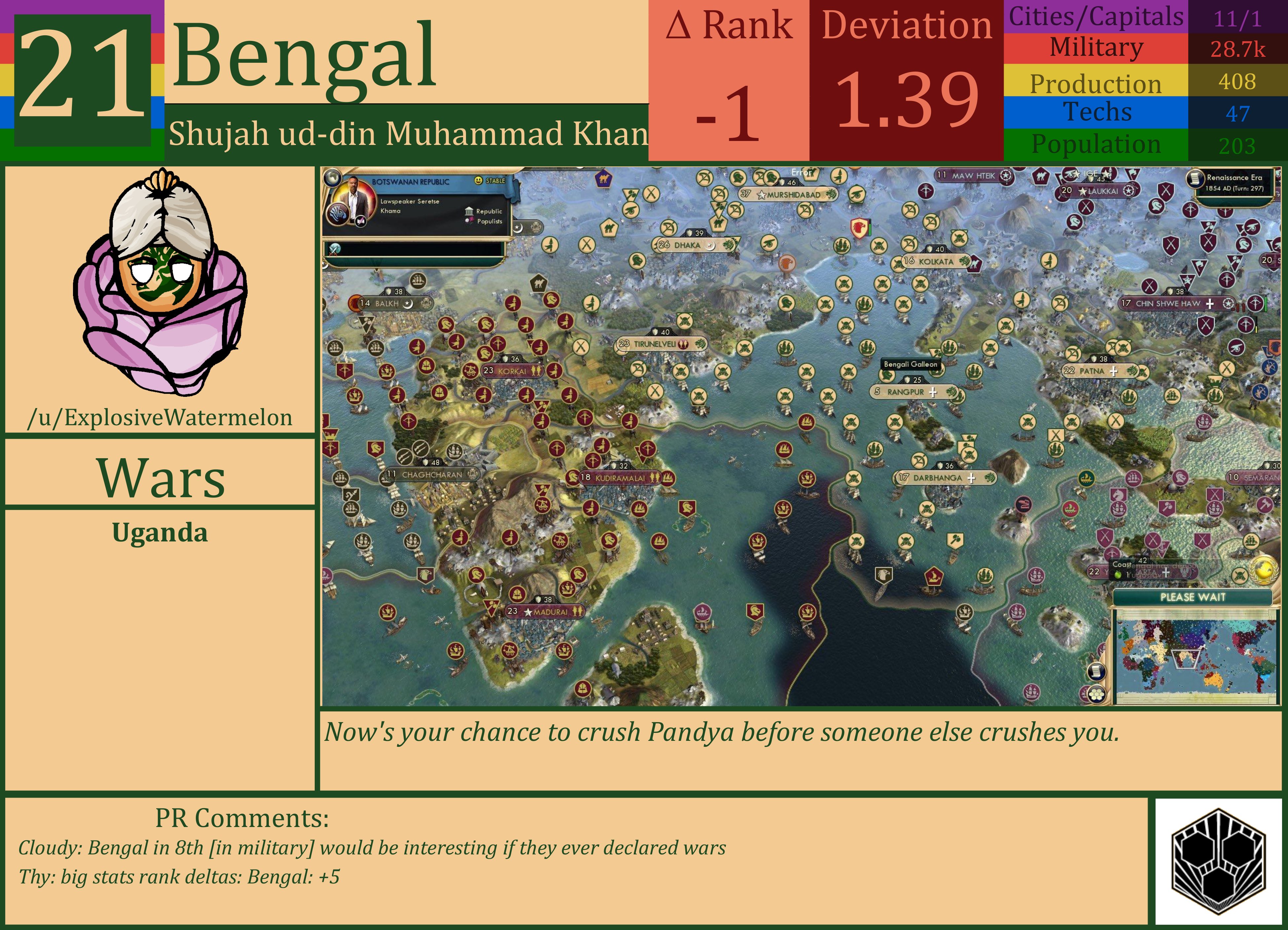 CBR In-Game Screenshot of Bengal