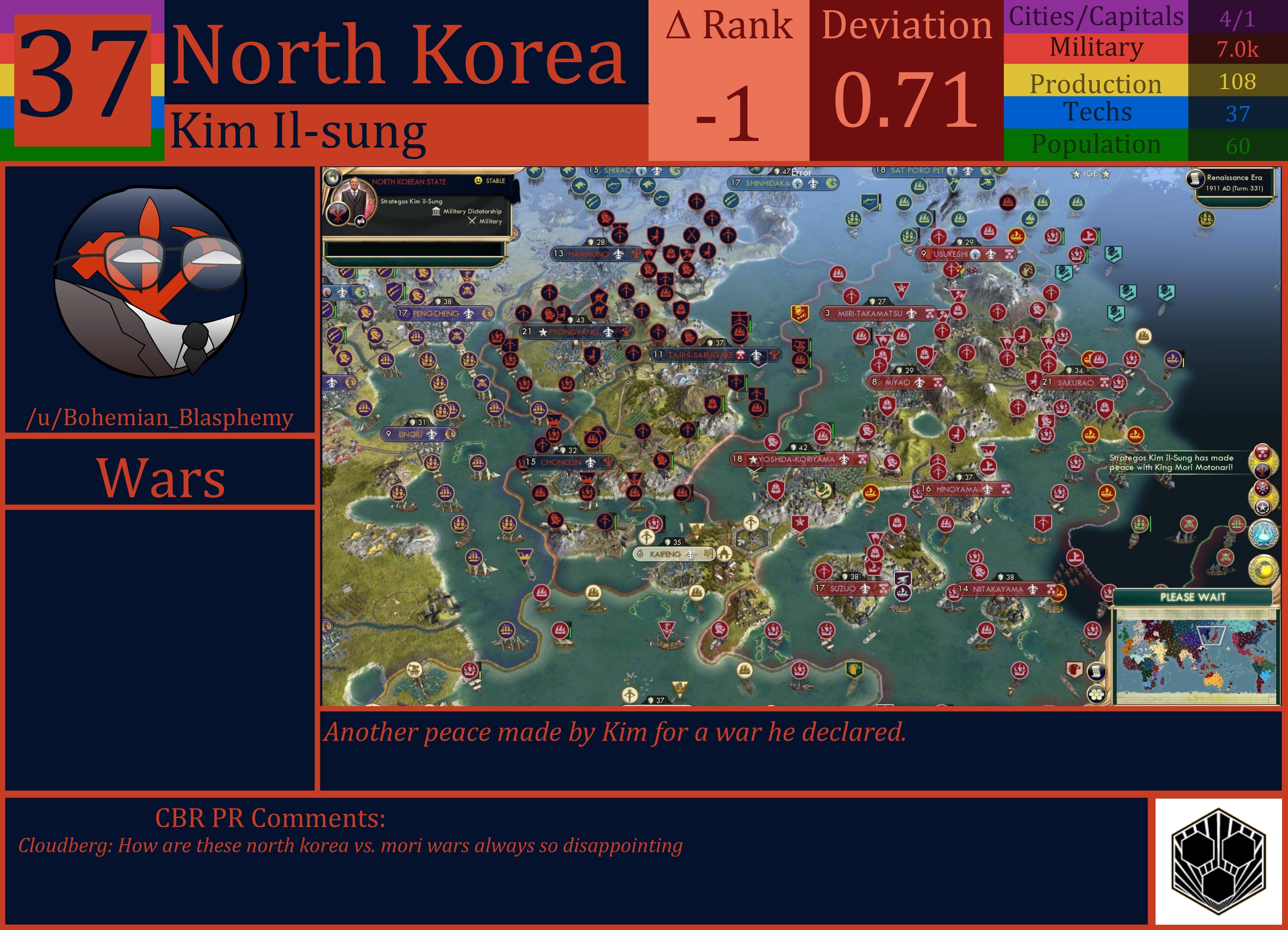 CBR In-Game Screenshot of North Korea