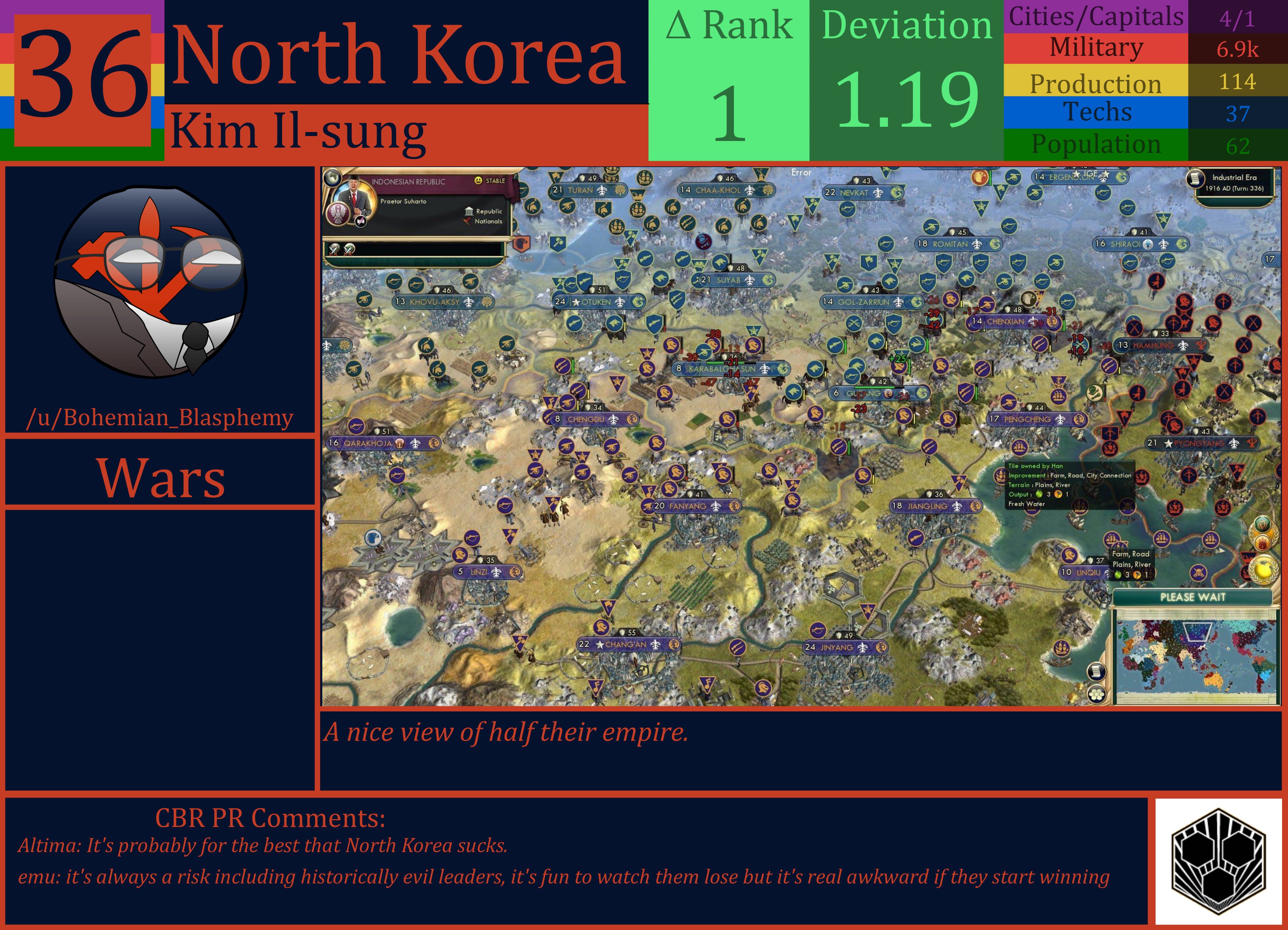 CBR In-Game Screenshot of North Korea