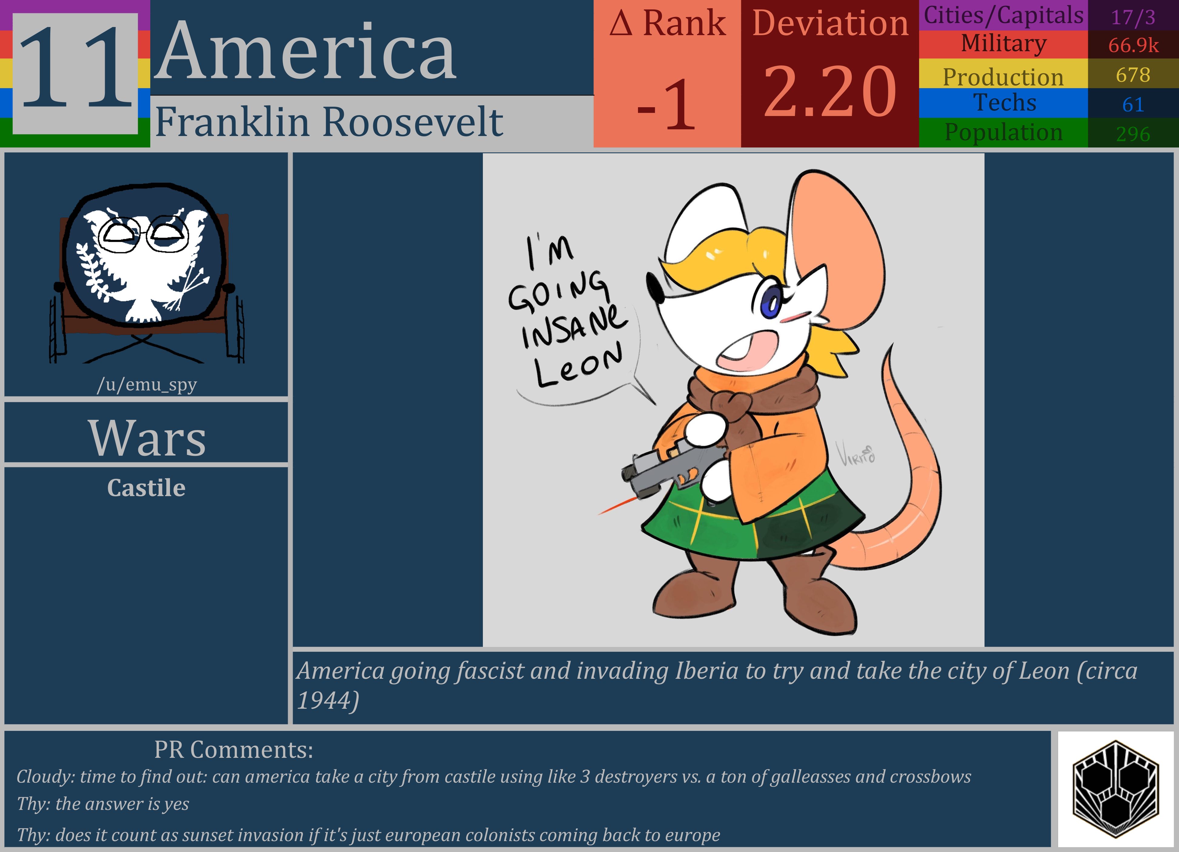 CBR In-Game Screenshot of America