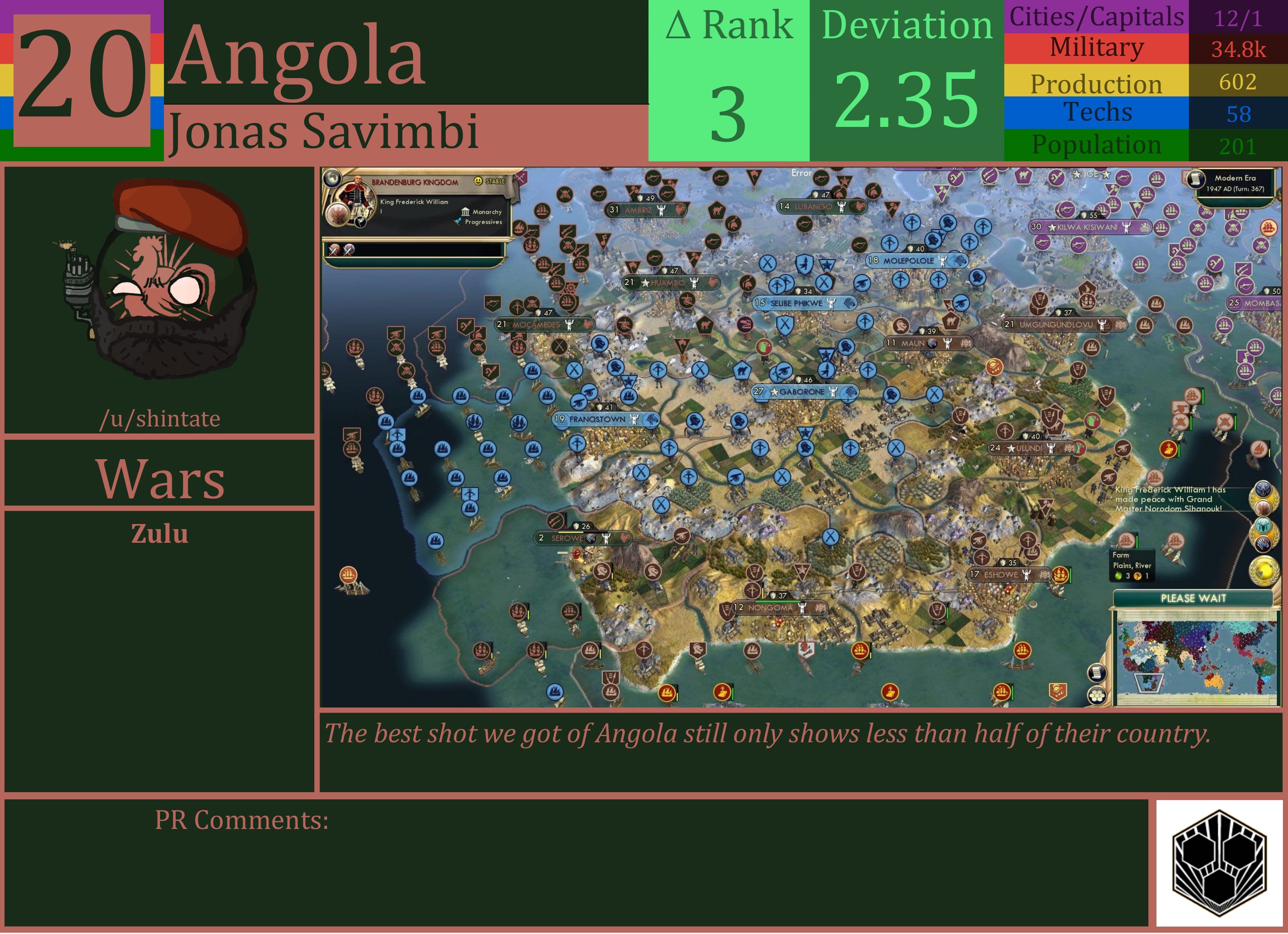 CBR In-Game Screenshot of Angola