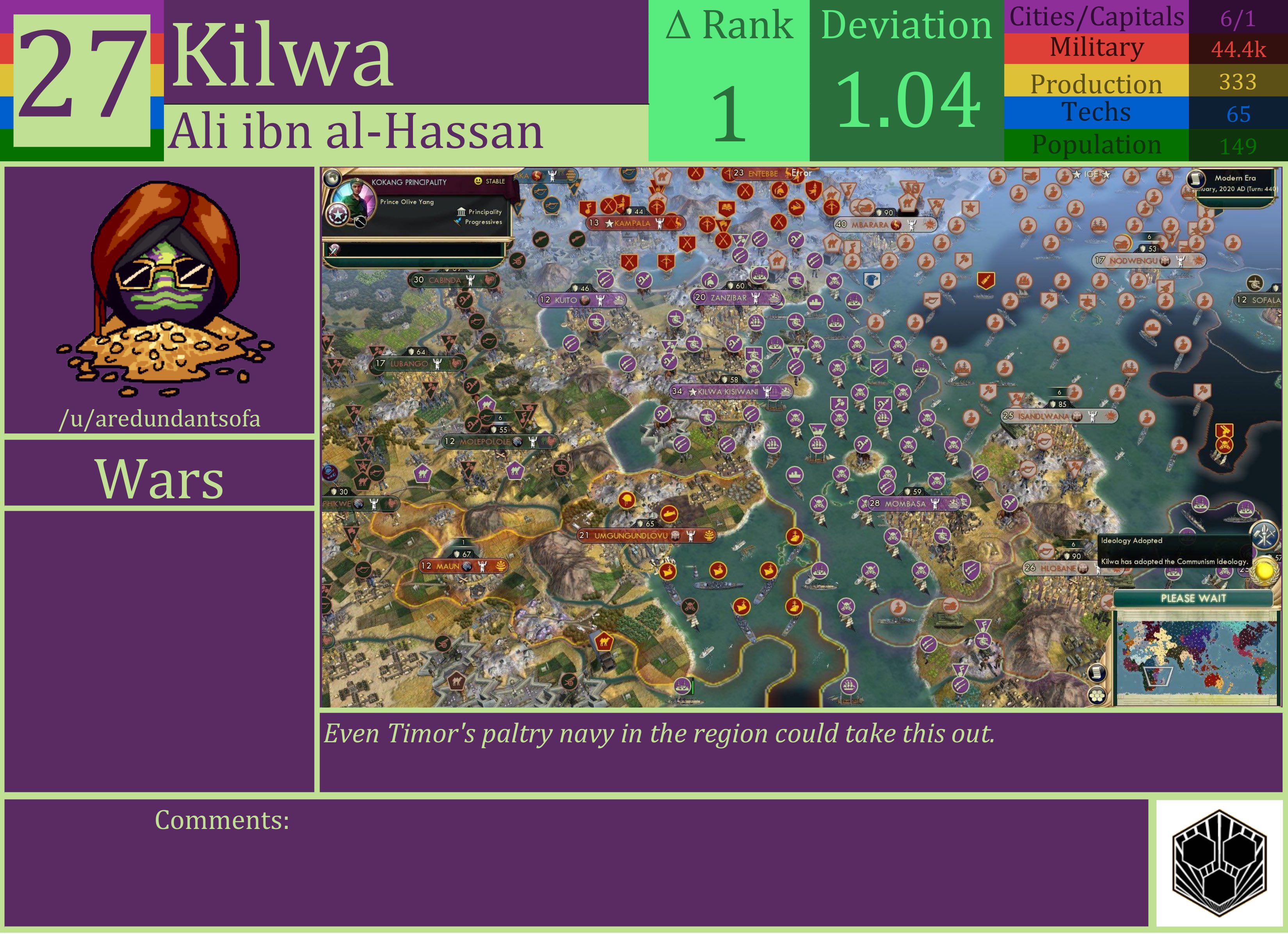 CBR In-Game Screenshot of Kilwa