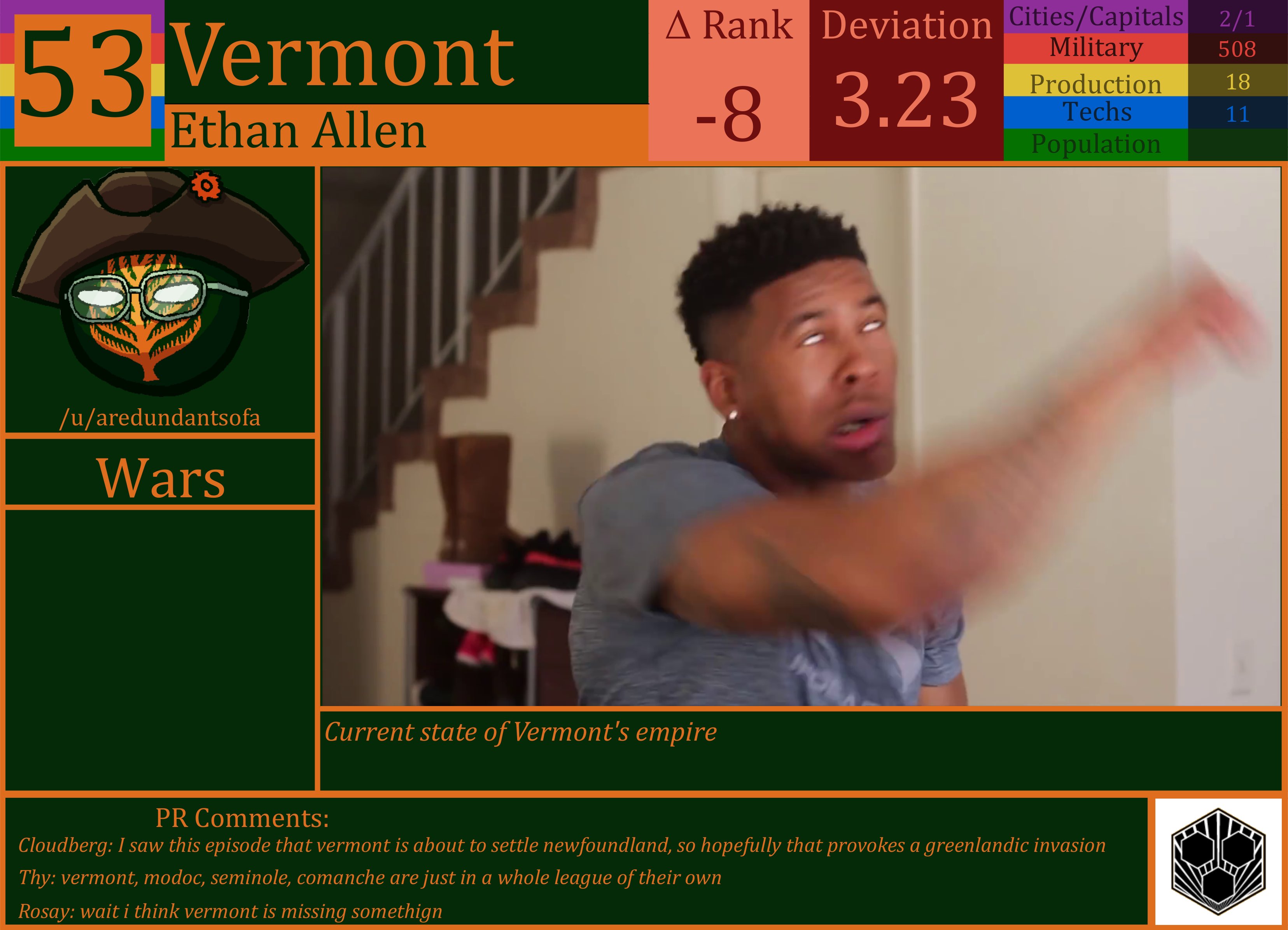 CBR In-Game Screenshot of Vermont