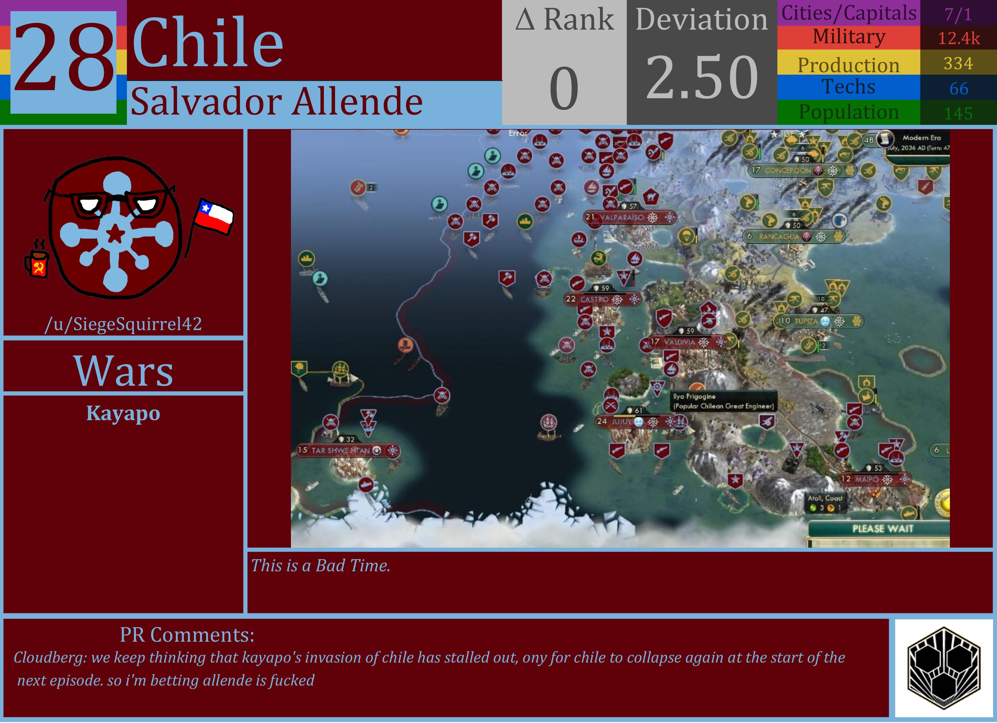 CBR In-Game Screenshot of Chile