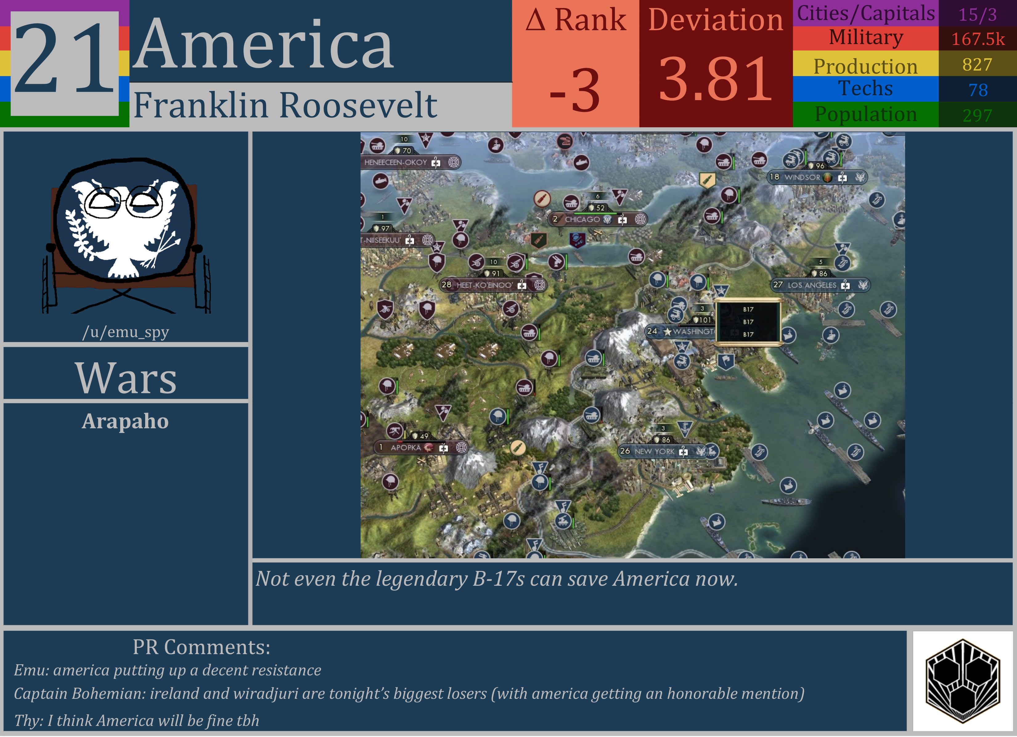 CBR In-Game Screenshot of America
