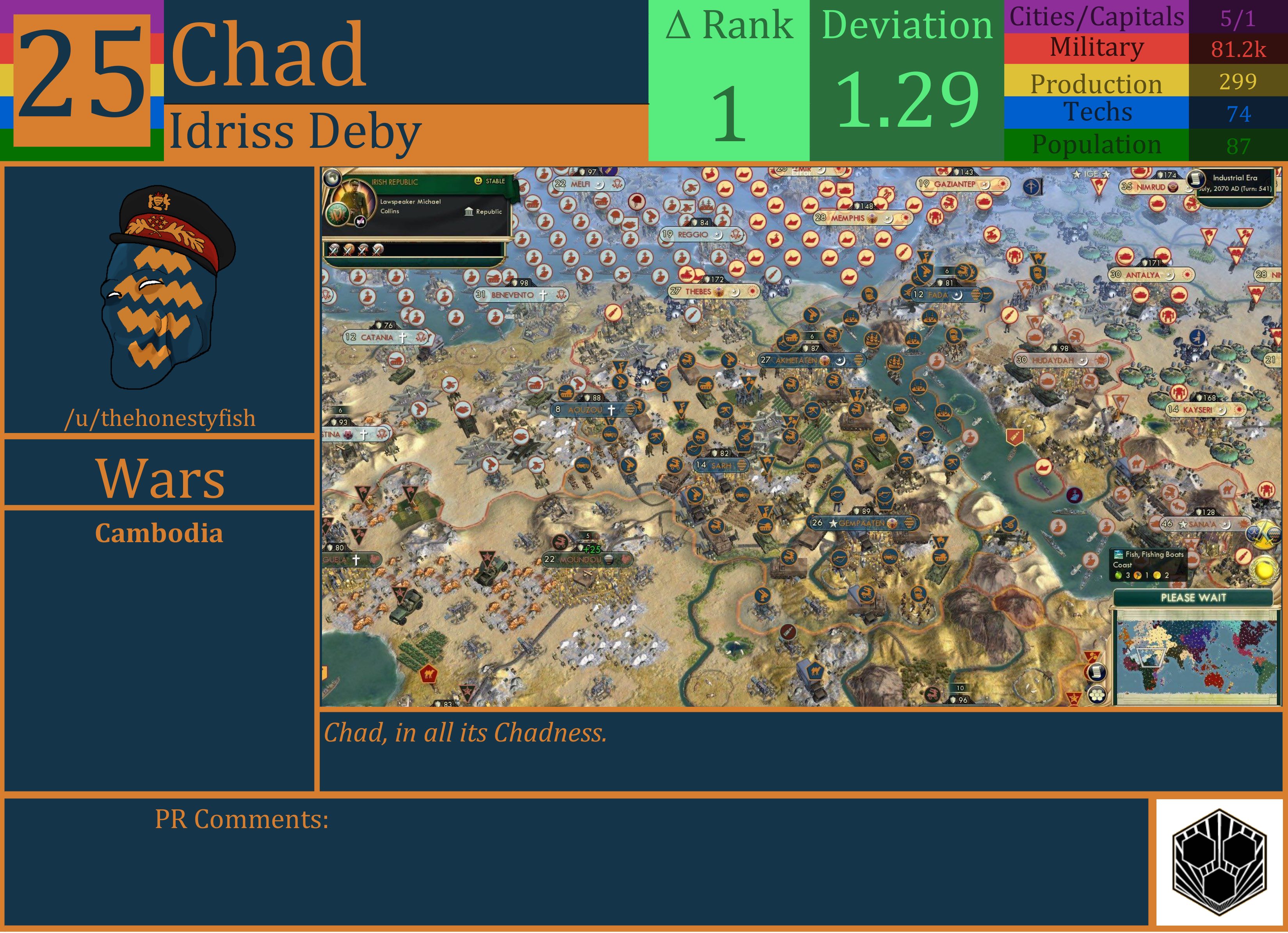 CBR In-Game Screenshot of Chad