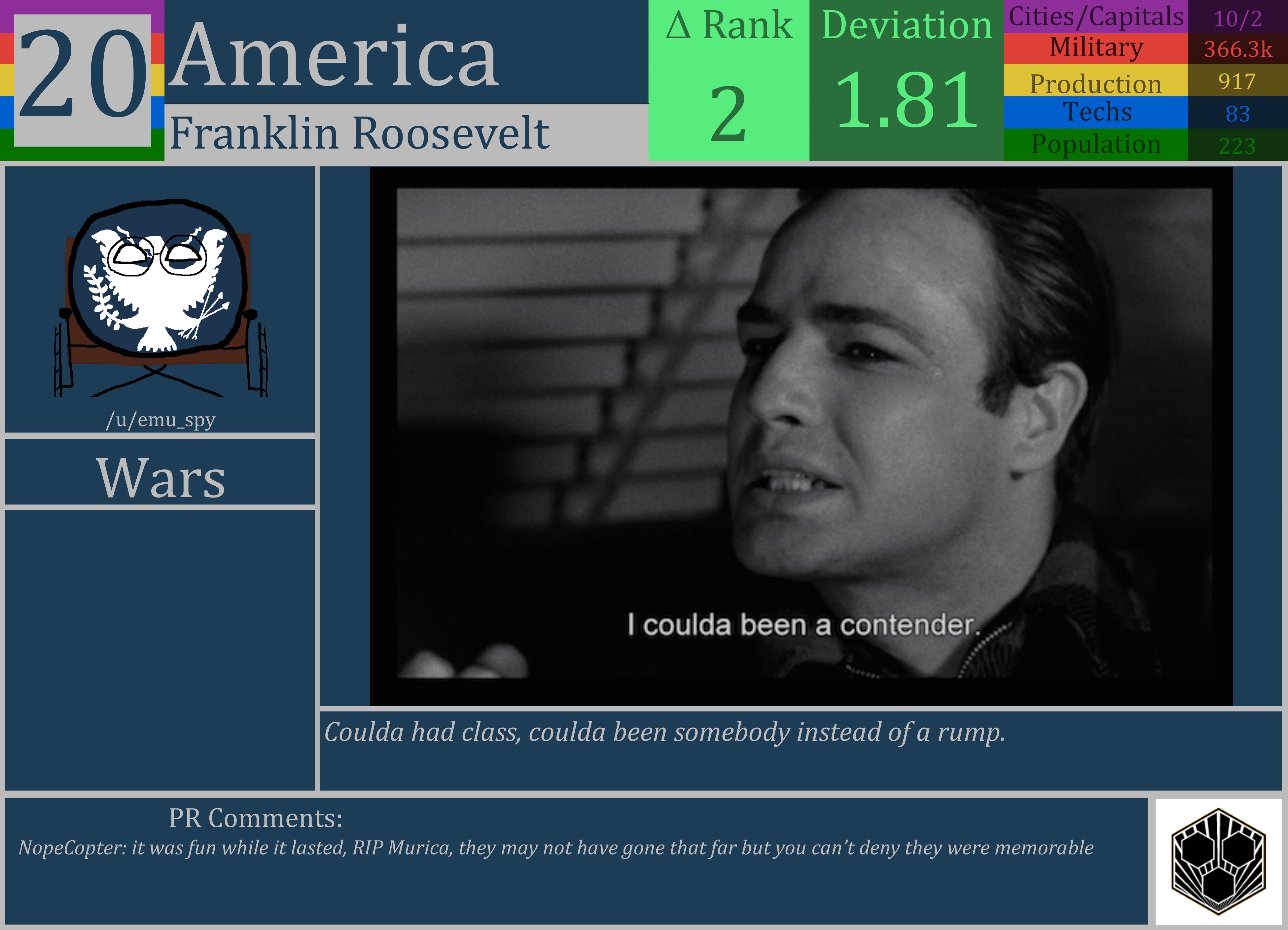 CBR In-Game Screenshot of America