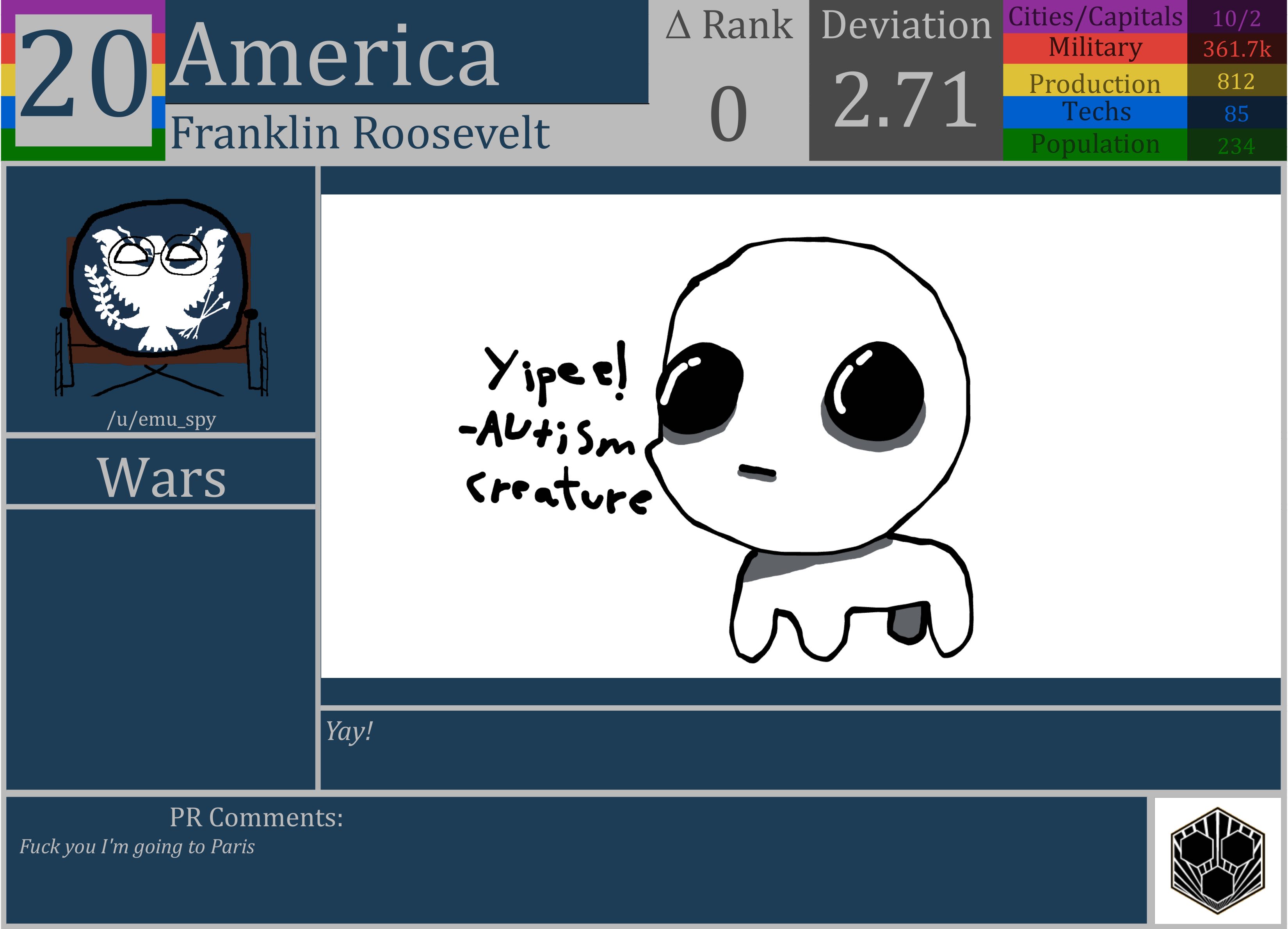 CBR In-Game Screenshot of America