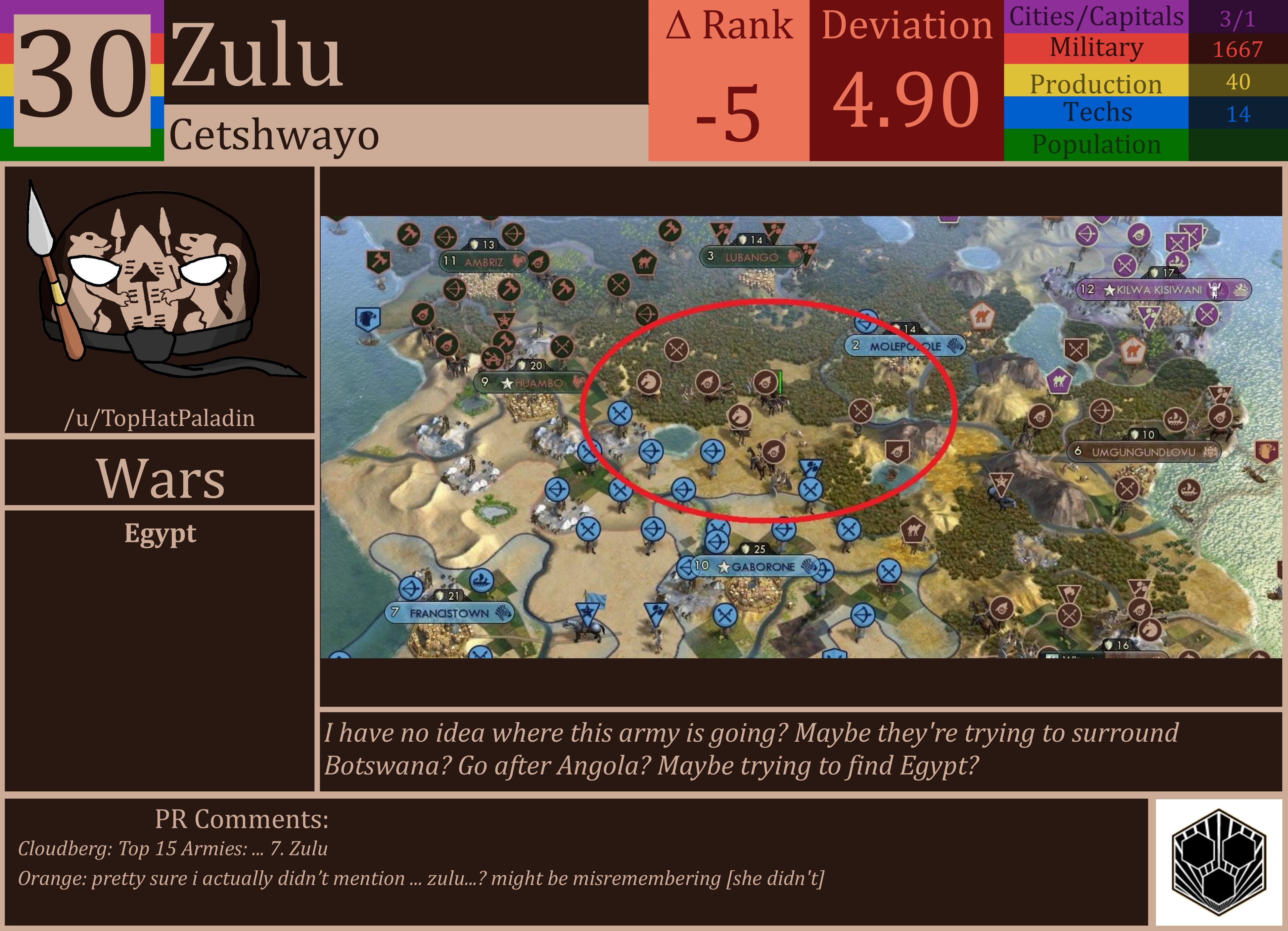 CBR In-Game Screenshot of Zulu