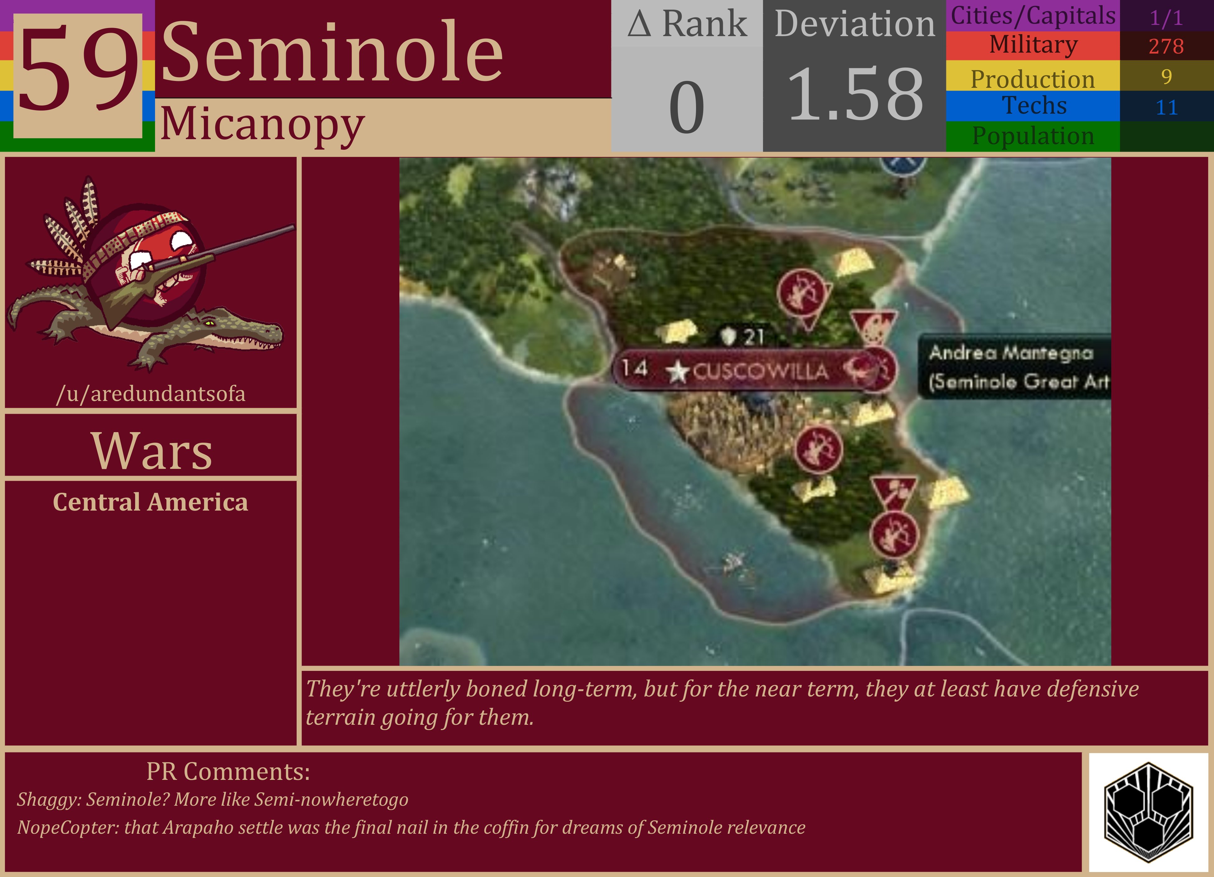 CBR In-Game Screenshot of Seminole